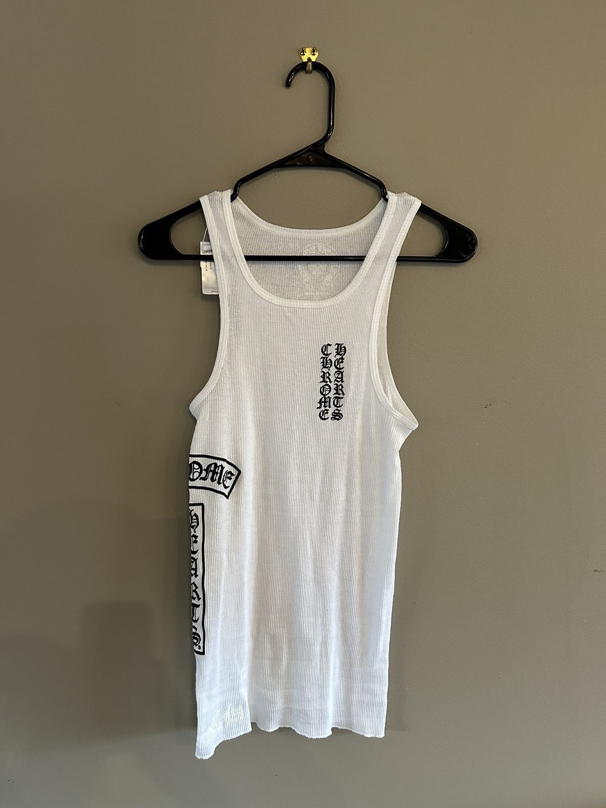 Chrome Hearts CHROME HEARTS TANK TOP WHITE MEDIUM T BAR | Grailed