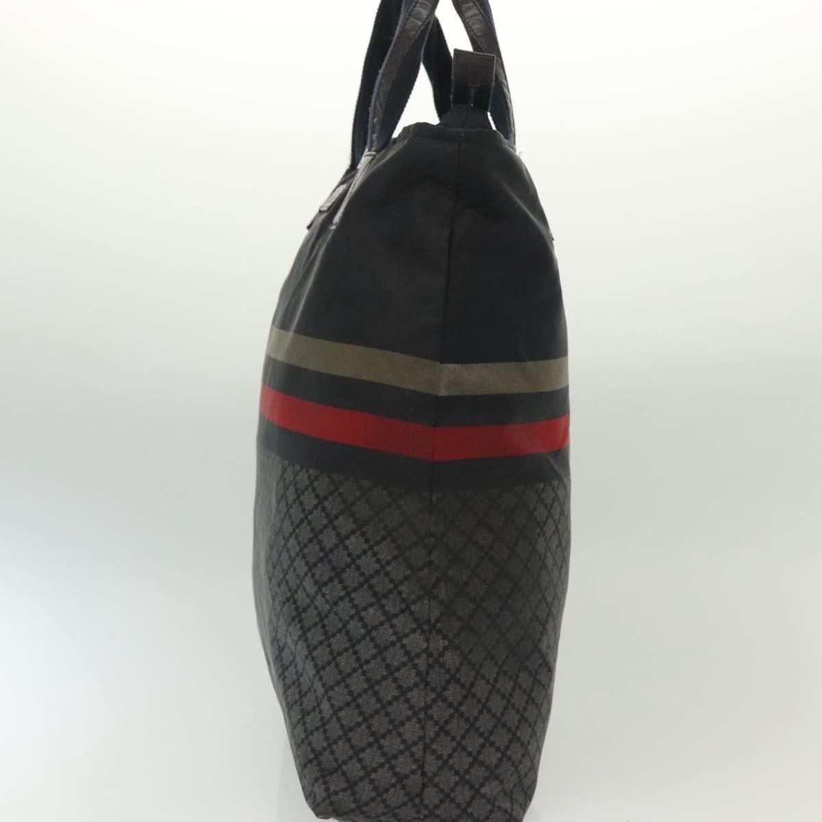 Gucci GUCCI Diamante Hand Bag Nylon Navy Gray Silver Size ONE SIZE - 4 Thumbnail