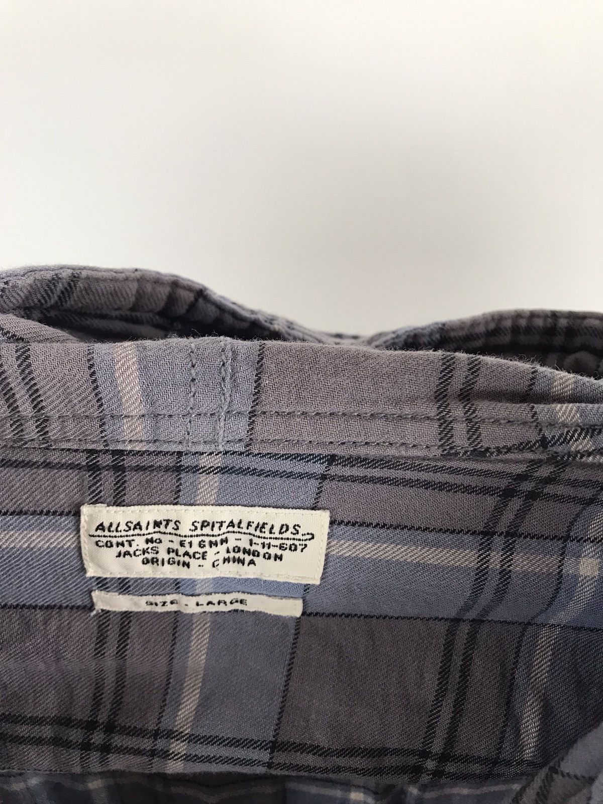 Allsaints All Saints Spitalfields Conscription Hooded Shirt Size US L / EU 52-54 / 3 - 3 Thumbnail