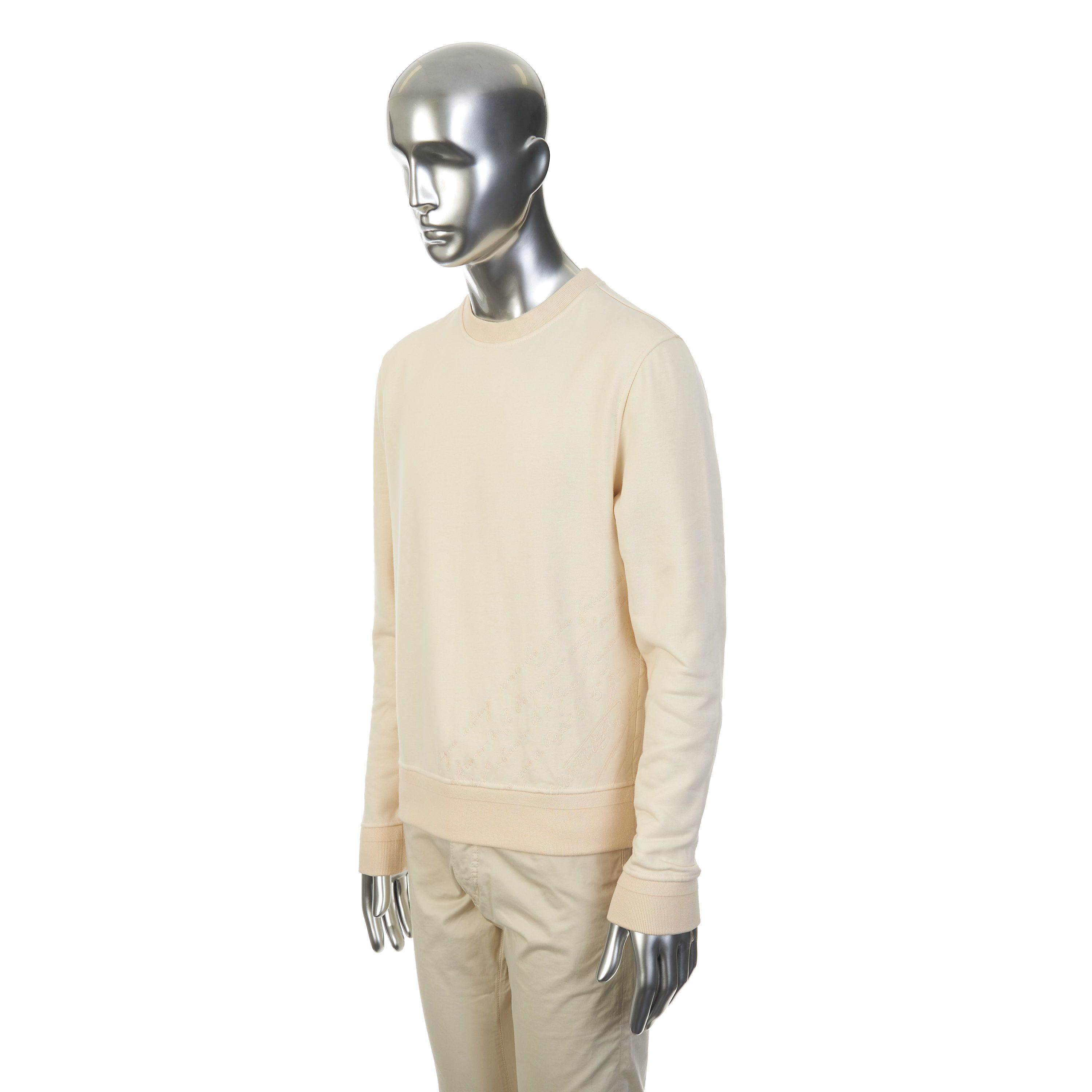 Berluti Embroidered Scritto Sweatshirt Size US S / EU 44-46 / 1 - 3 Thumbnail