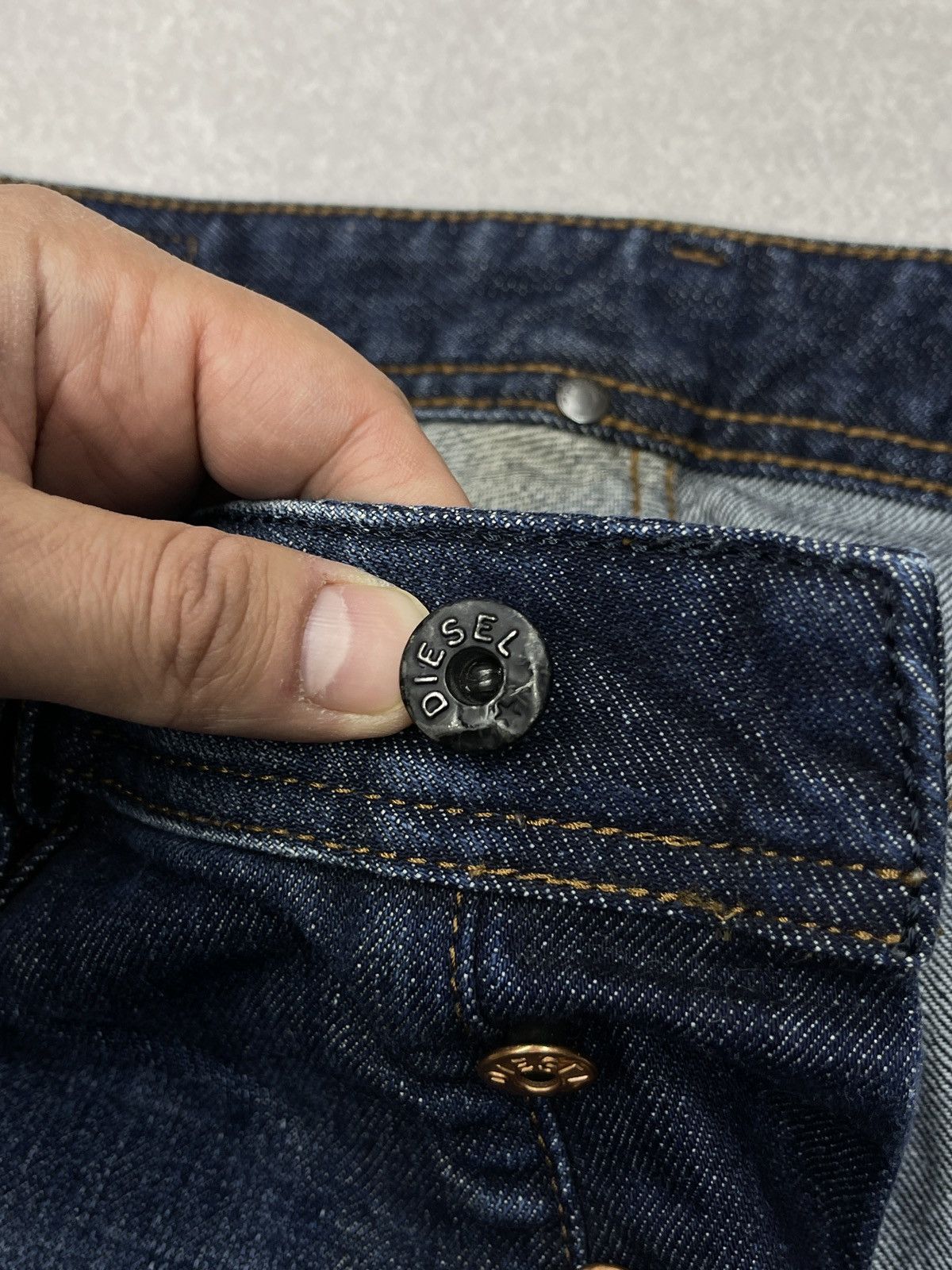 Diesel Mens Diesel Larkee Denim Jeans Blue Y2K Size US 33 - 11 Thumbnail