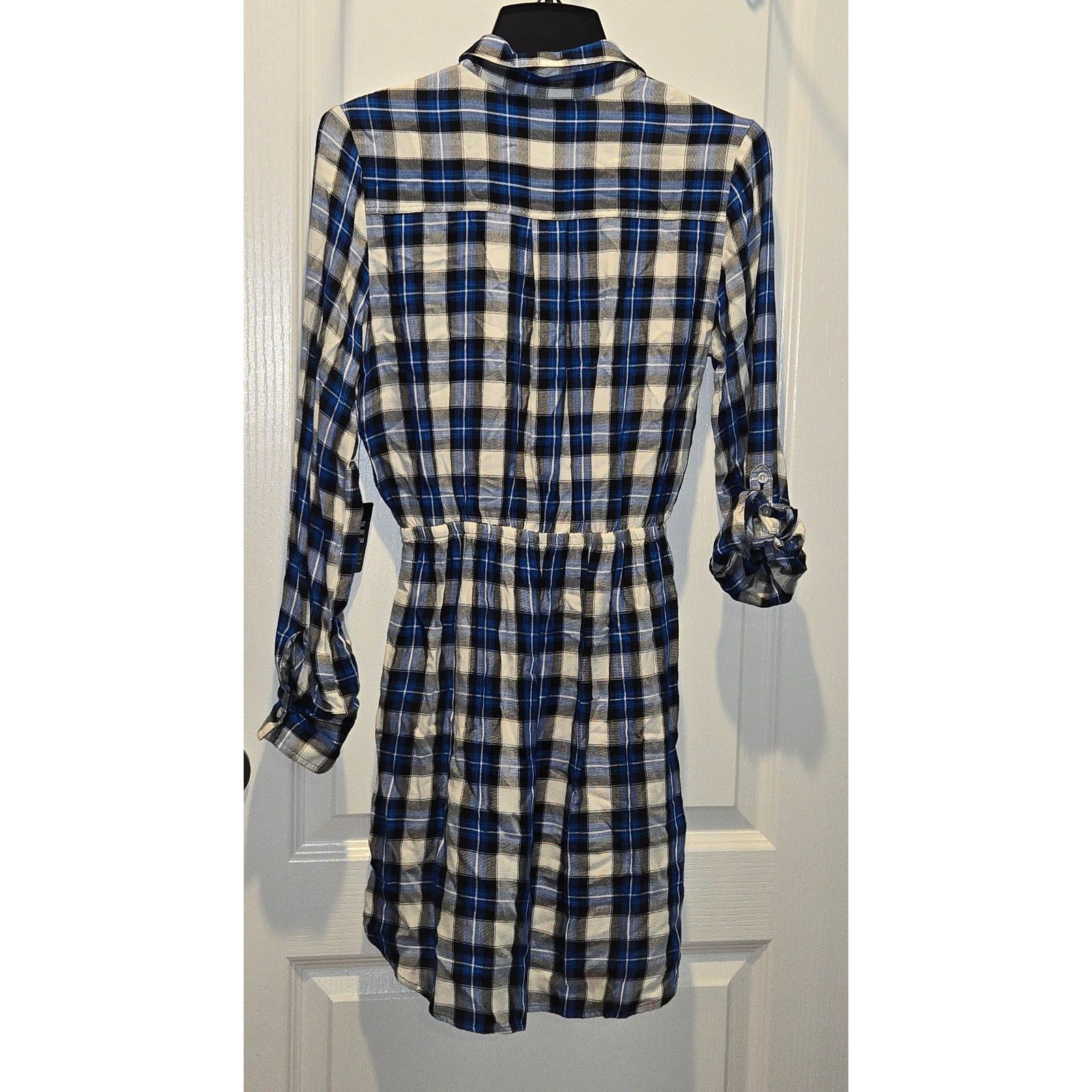 Express NWT Express Women plaid shirt dress sz XS Size XS / US 0-2 / IT 36-38 - 2 Thumbnail