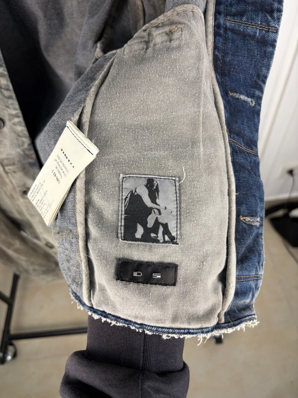 Rick Owens Rick Owens Olmar&Mirta Waxed Distressed Denim Jacket Size US M / EU 48-50 / 2 - 6 Thumbnail