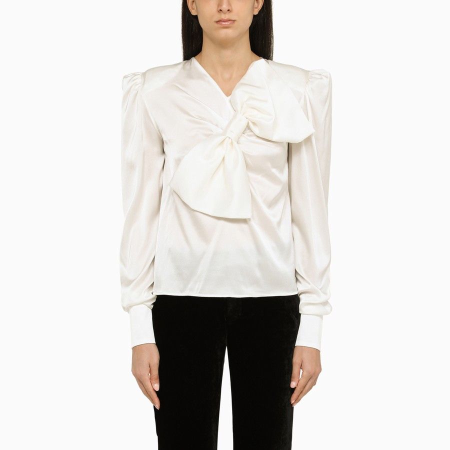 image of Balmain O1D2Blof0124 Shirt In White, Women's (Size XS)