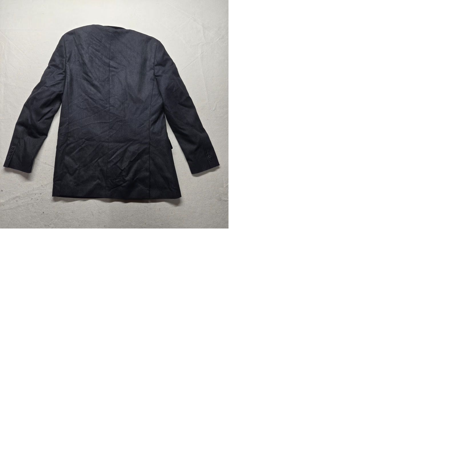 Alfani Alfani Blazer Jacket Wool 42R Regular Mens Gray Solid Business Jacket Notch Lapel Two-Button Front - Vintage? (No, not vintage) Size 42R - 9 Thumbnail