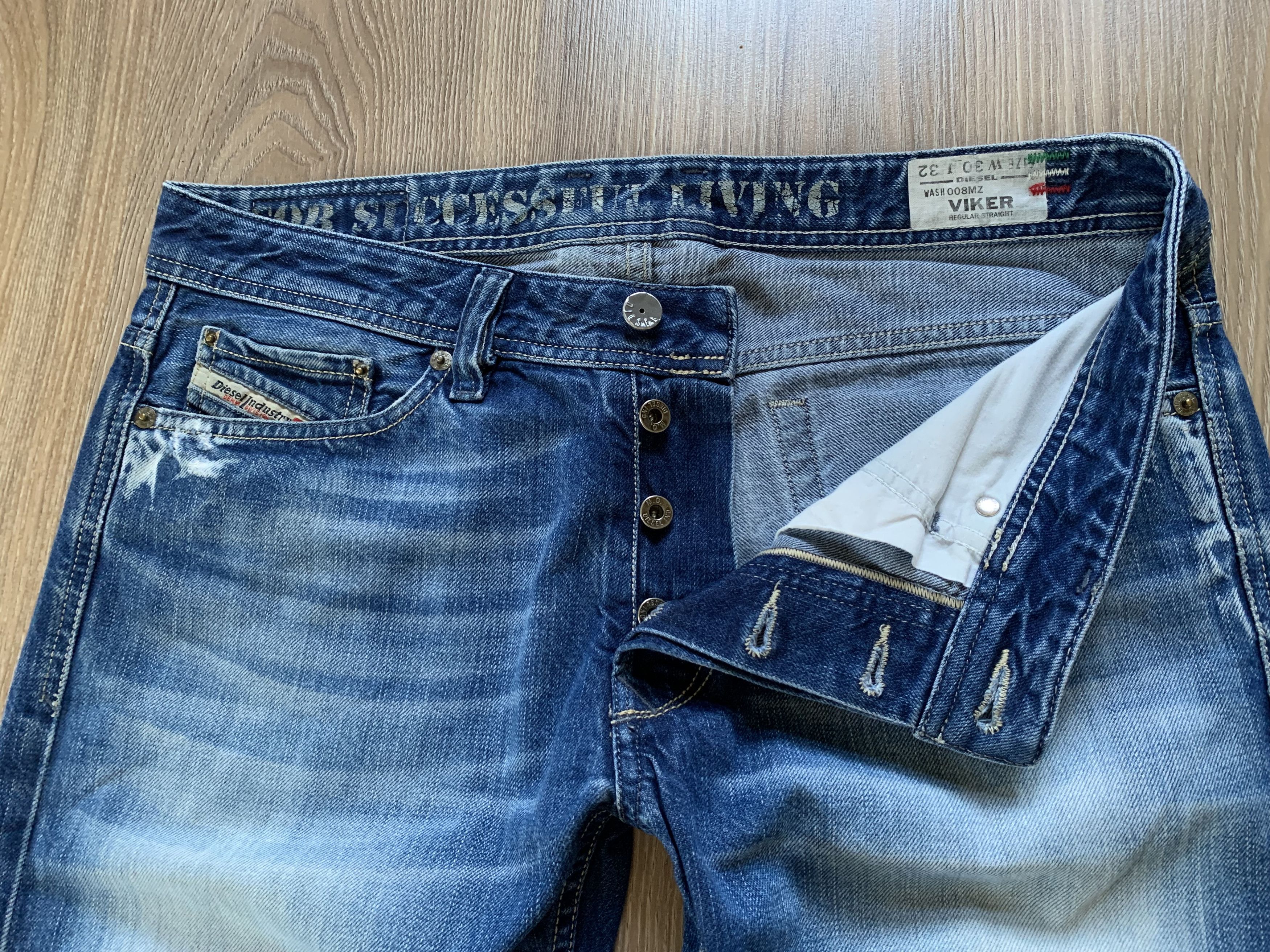Diesel × Vintage Diesel Viker Regular Straight Vintage Jeans Size US 30 / EU 46 - 4 Thumbnail