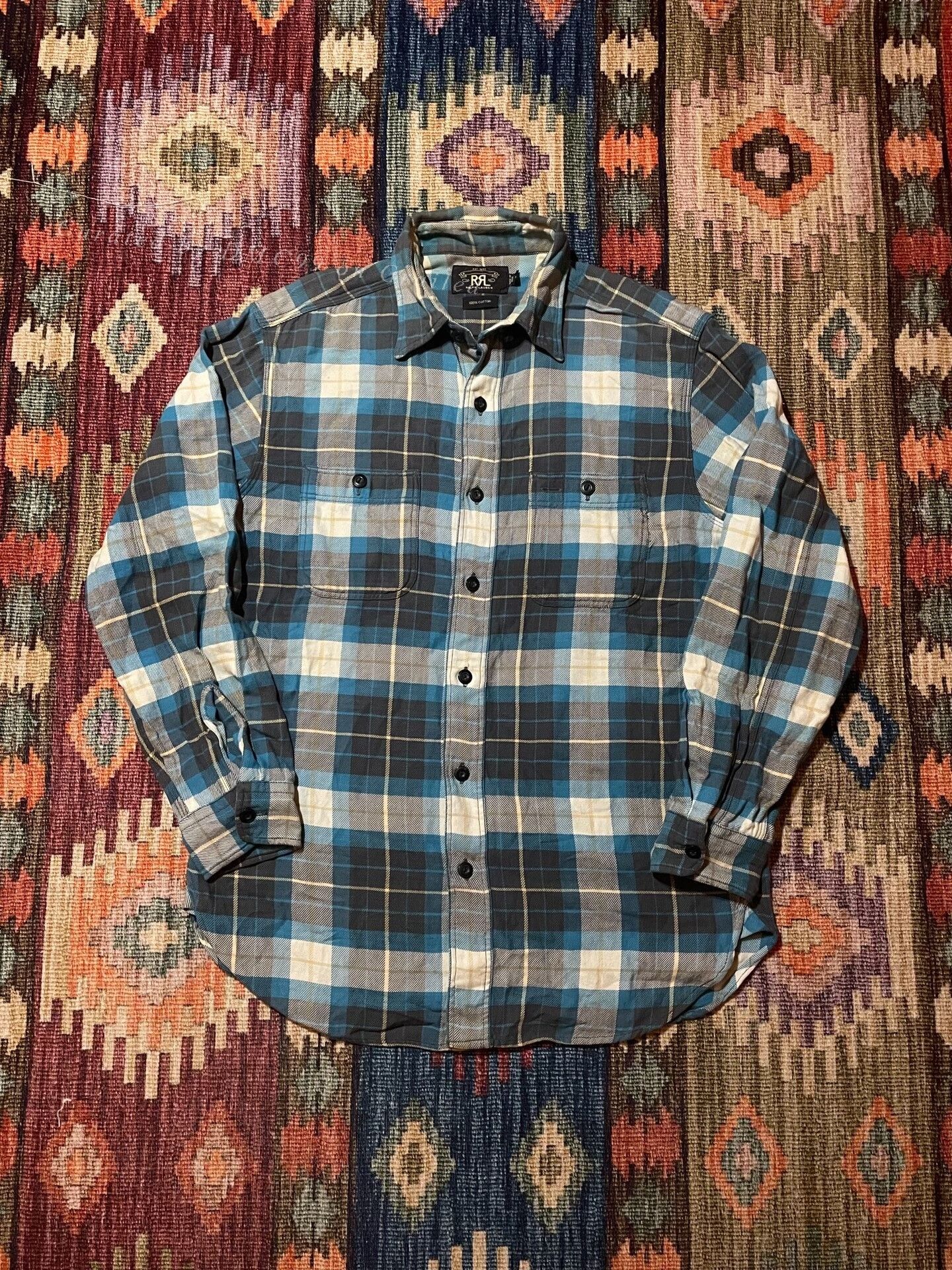 RRL Ralph Lauren RRL Vintage Plaid Work Shirt S Size US S / EU 44-46 / 1 - 1 Thumbnail