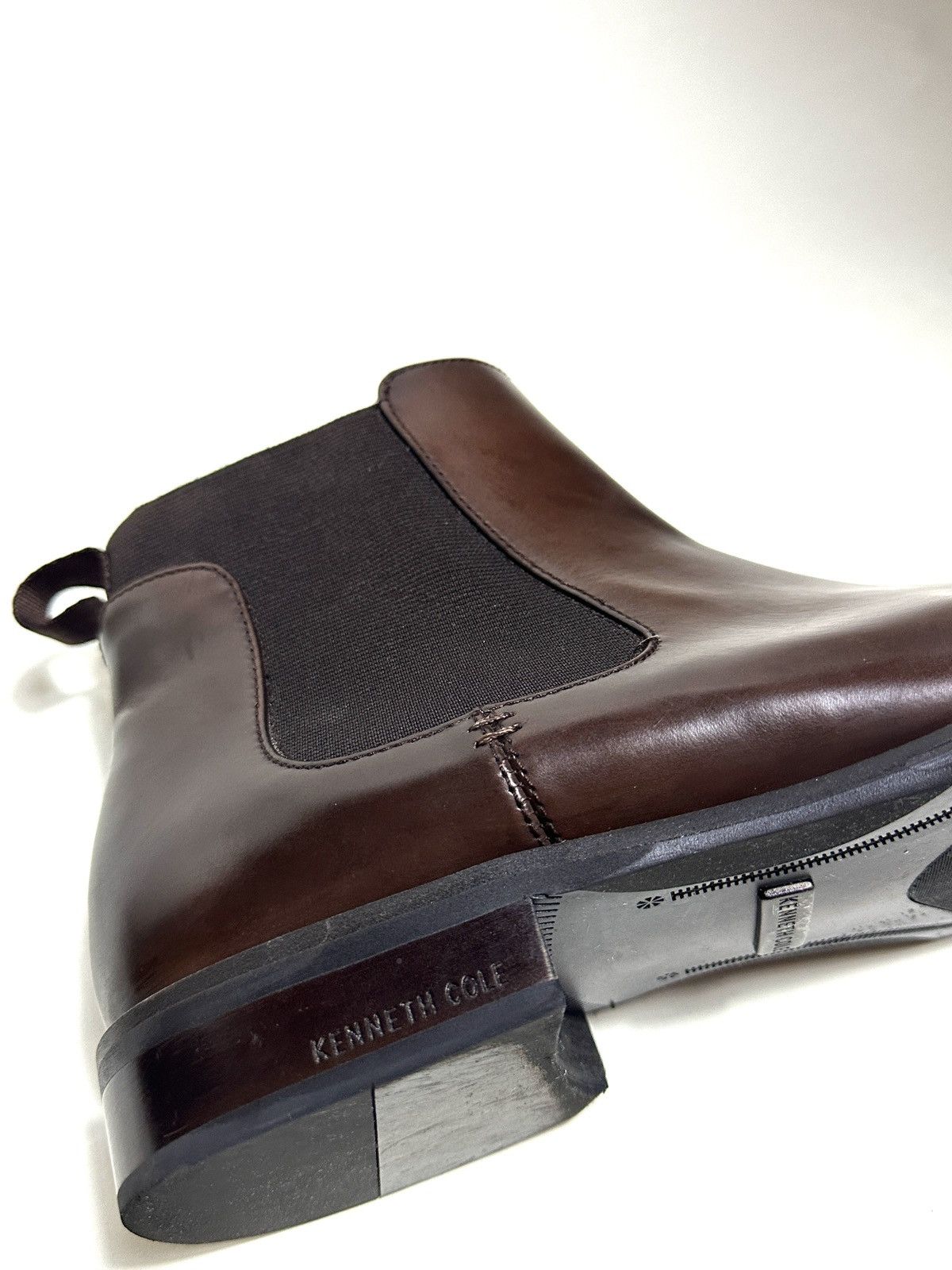 Kenneth Cole Kenneth Cole New York Mens Tully Leather Chelsea Boots Brown Size US 11.5 / EU 44-45 - 7 Thumbnail
