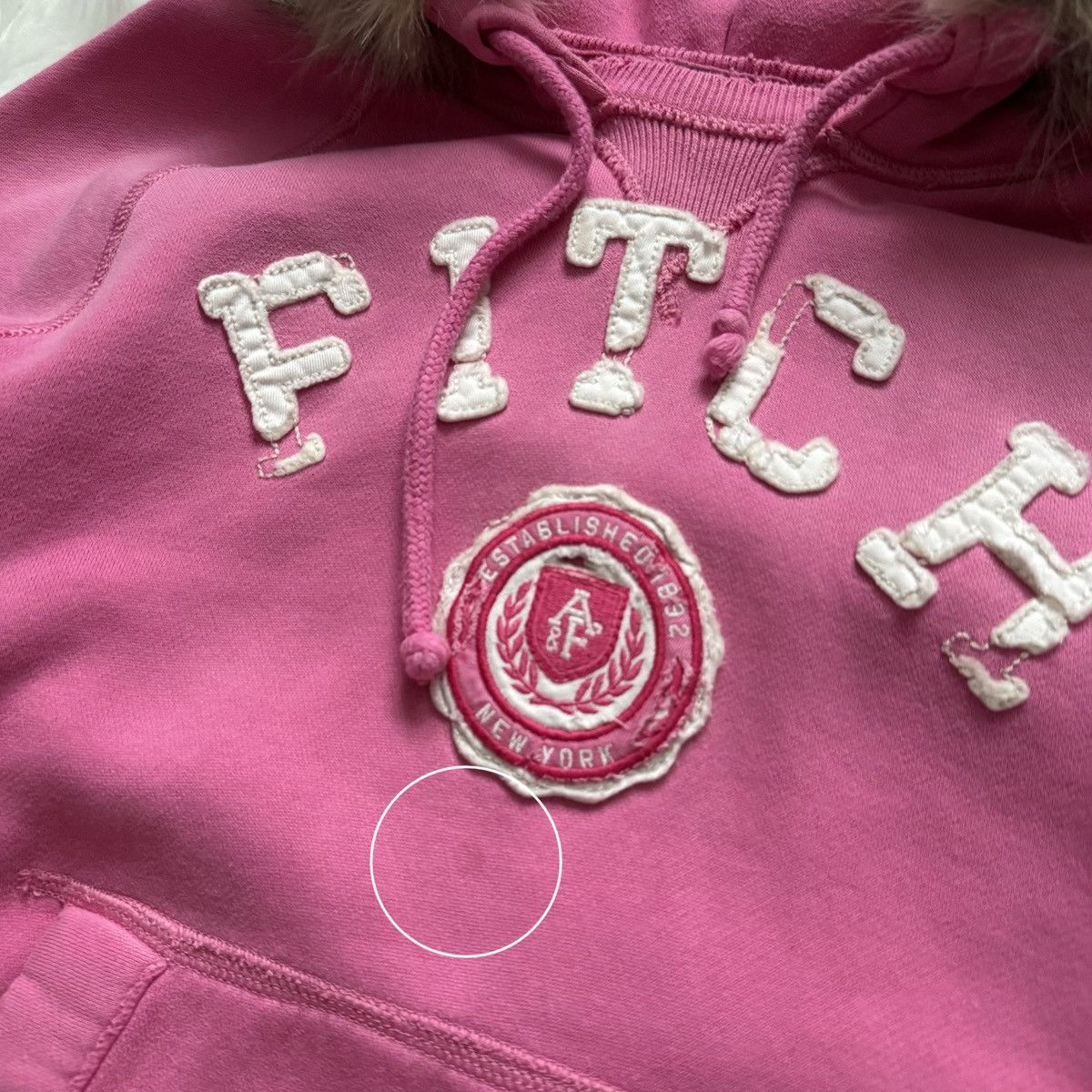 Abercrombie & Fitch 📌 Crazy Cute Vintage Abercrombie & Fitch Y2K Faux Fur Hoodie Size S / US 4 / IT 40 - 8 Thumbnail