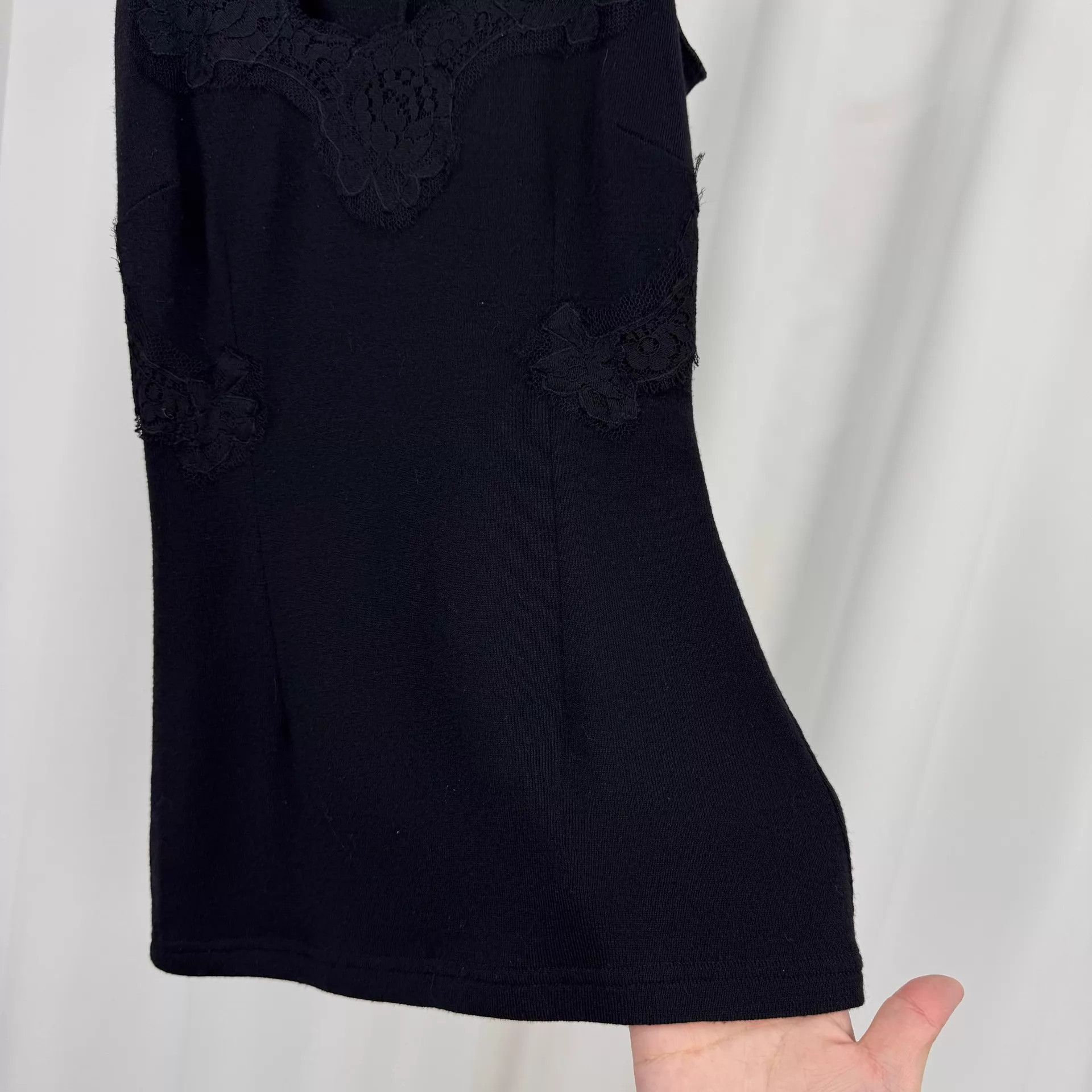 Dolce & Gabbana Dolce&Gabbana lace wool knit top 38 98 new Size XS / US 0-2 / IT 36-38 - 4 Thumbnail