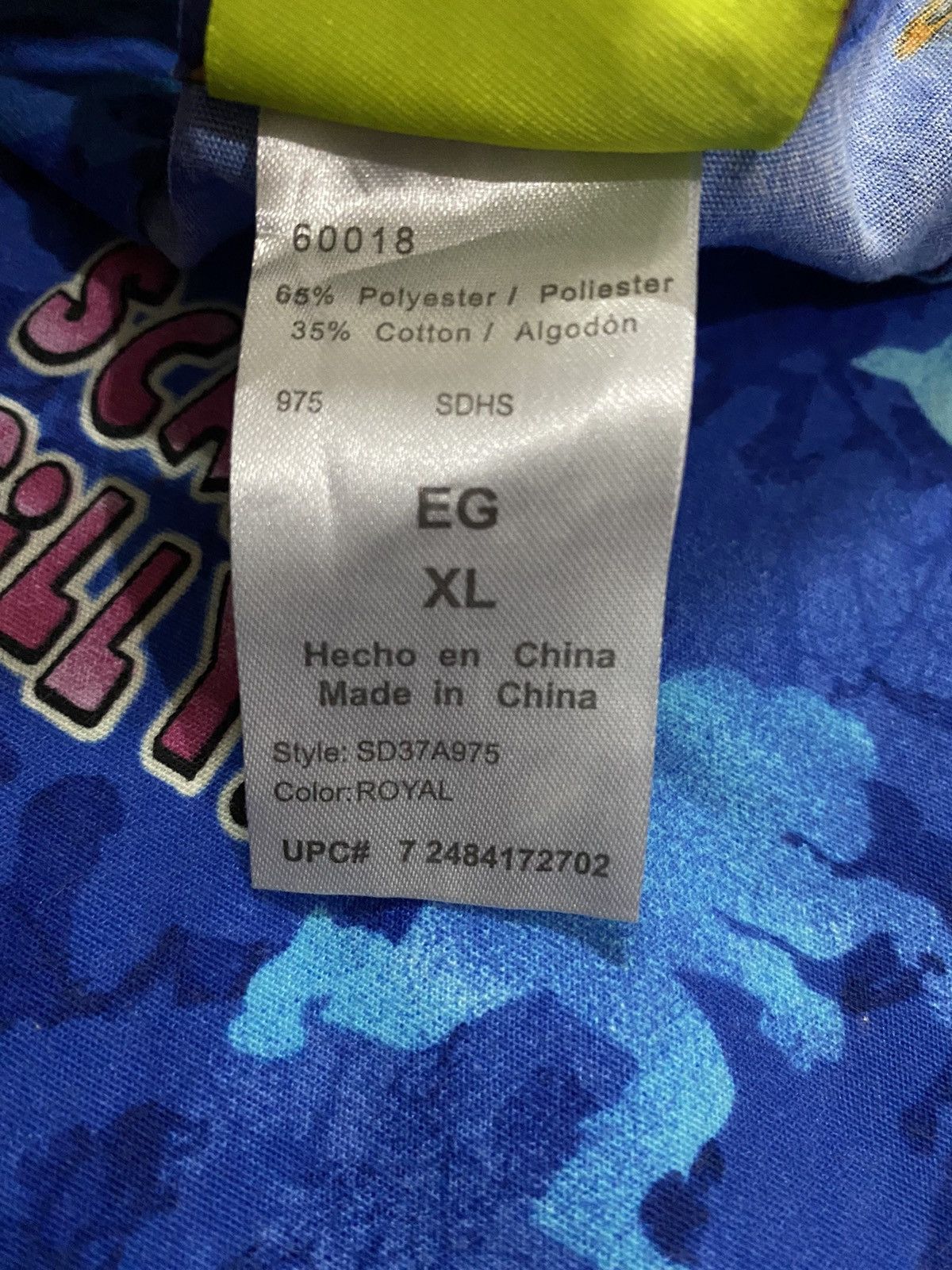 Cartoon Network Vintage Y2k Scooby Doo OverPrint V Neck Tees Size US XL / EU 56 / 4 - 4 Thumbnail