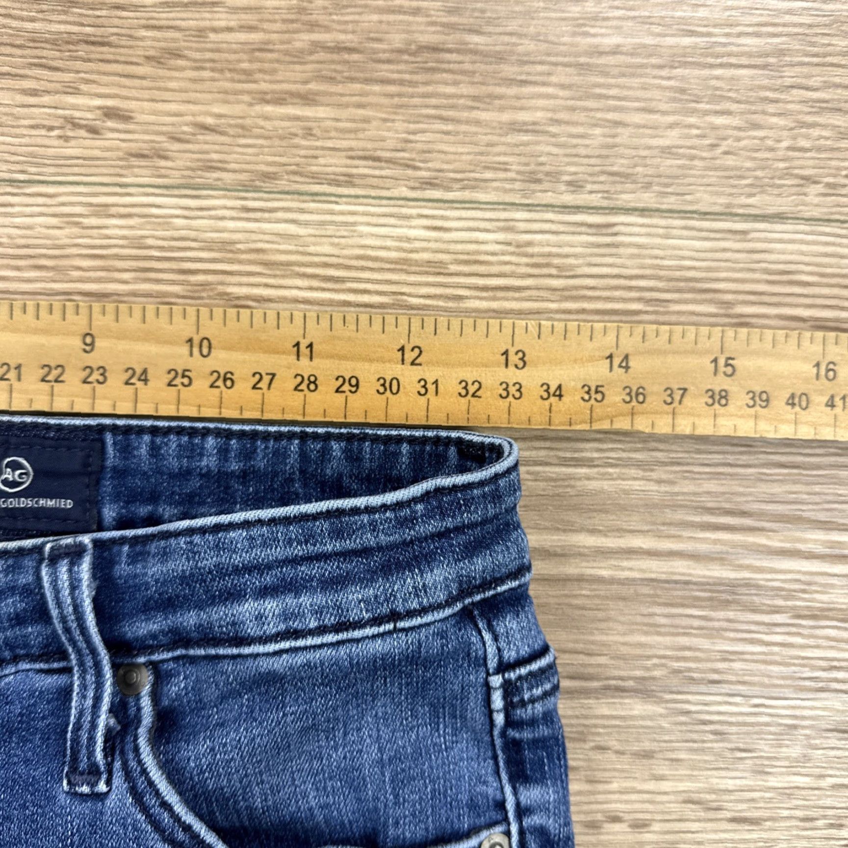Denime AG Adriano Goldschmied Jeans Womens Blue 27 The Zip Up Legging Ankle Denim Size 27" / US 4 / IT 40 - 5 Thumbnail