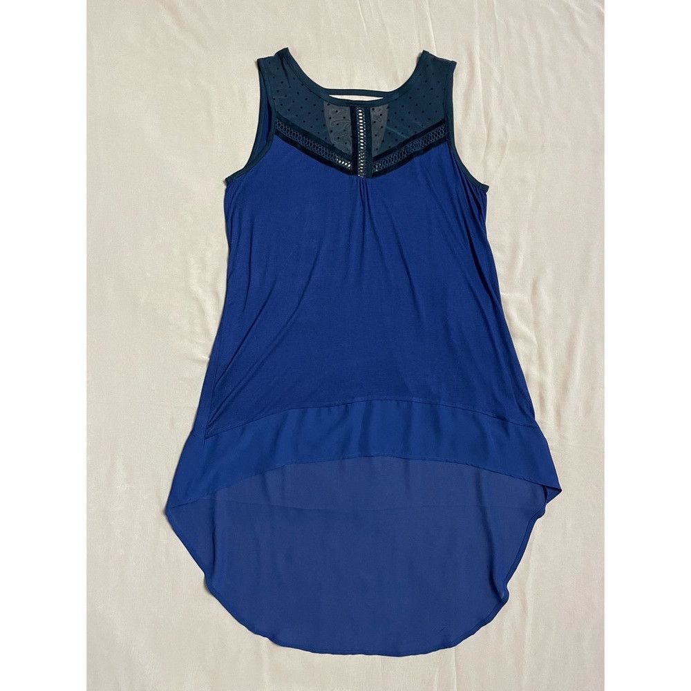 Other Avec Hi Low Blue Rayon Sleeveless Top Tunic Size M Size M / US 6-8 / IT 42-44 - 6 Thumbnail