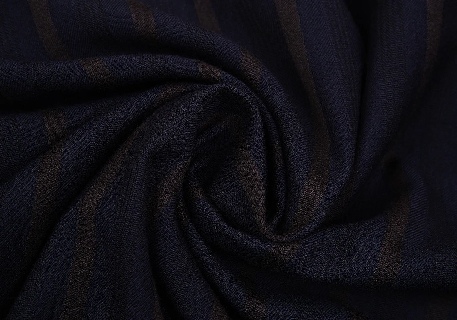 Yohji Yamamoto Yohji Yamamoto Wool Rayon Stripe Shirt Navy Brown M Size US M / EU 48-50 / 2 - 16 Thumbnail