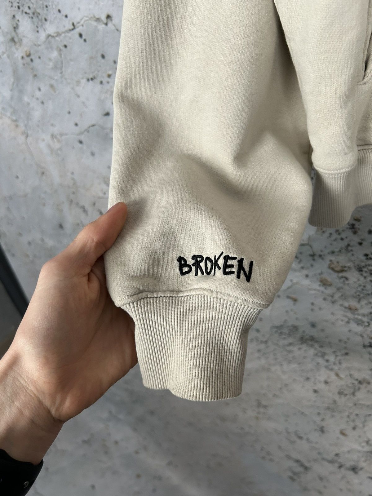 Broken Planet Broken Planet Dark Hours Beige Hoodie Streetwear Rap Baggy Size US M / EU 48-50 / 2 - 5 Thumbnail