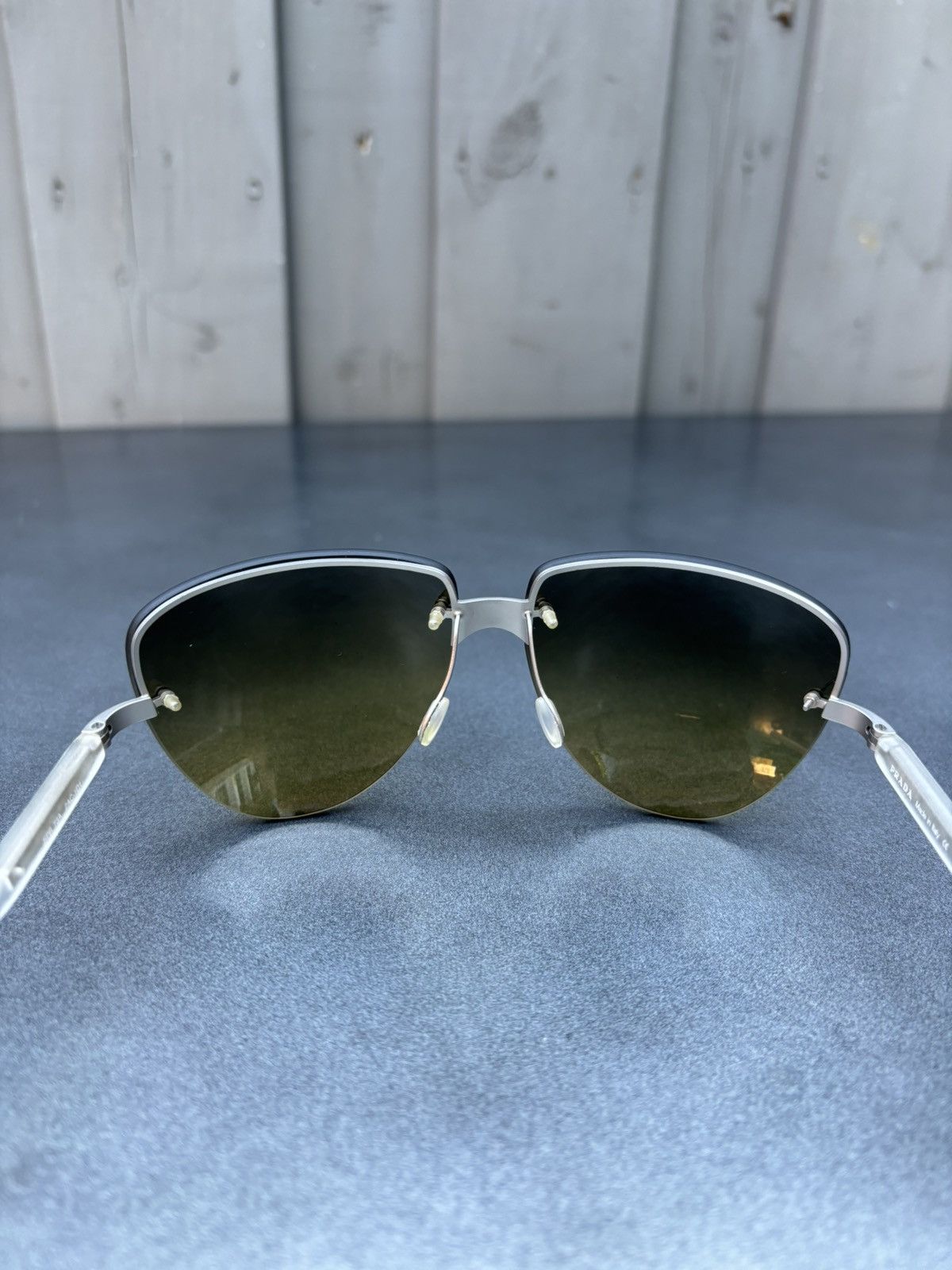 Prada × Vintage S/S 2000 Prada Sunglasses SPR 73A Rimless Vintage Prada Y2K Size ONE SIZE - 15 Thumbnail