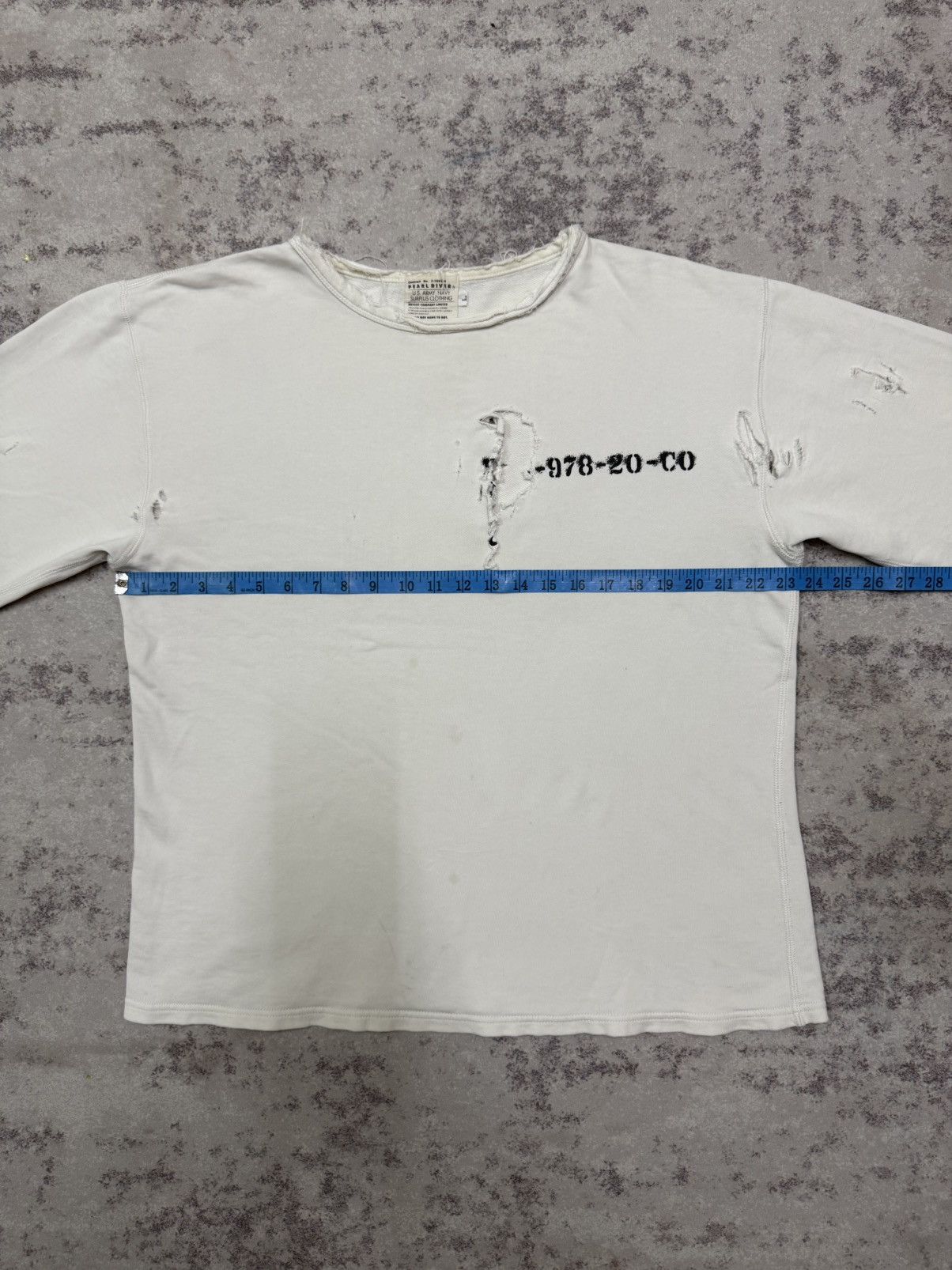 Japanese Brand Pearl Diver U.S Army Navy Surplus Clothing Distressed Sweat Size US L / EU 52-54 / 3 - 15 Thumbnail