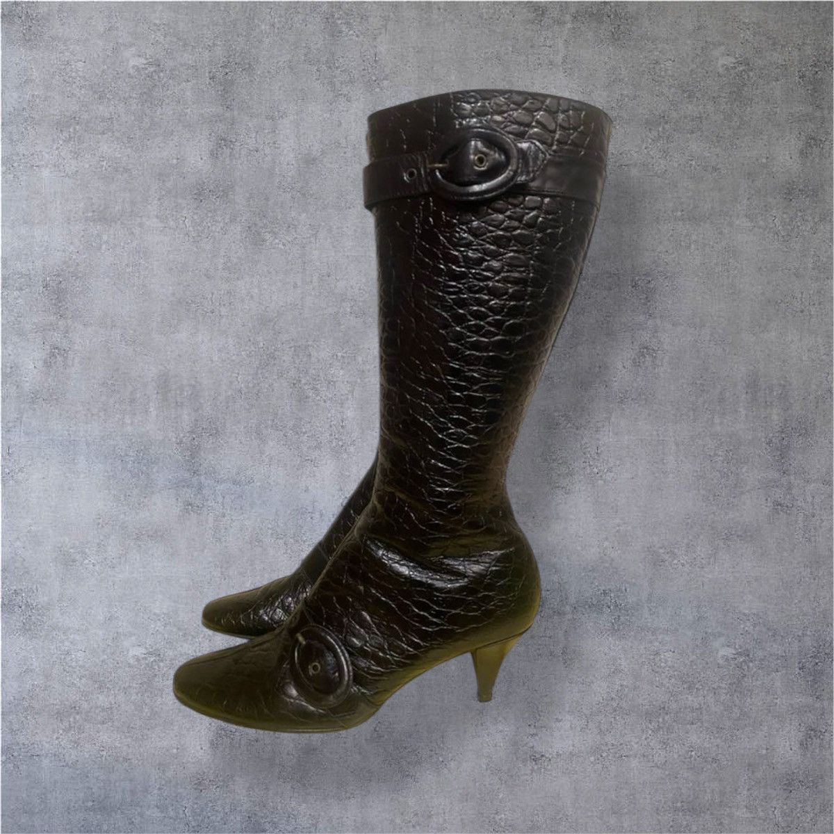 Other Vera Pelle Vintage black leather boots 40 Size US 9 / IT 39 - 1 Thumbnail