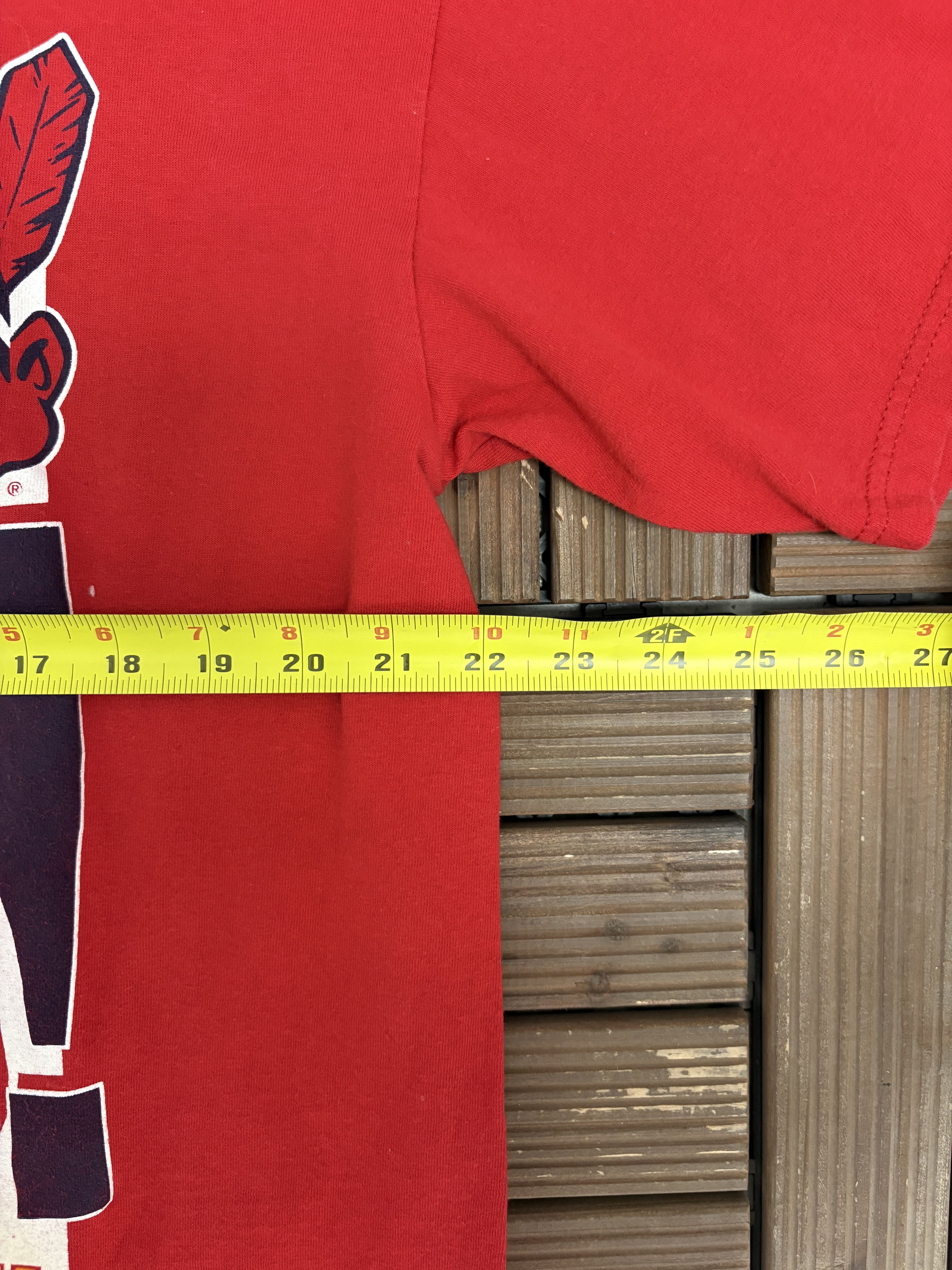 Vintage Cleveland Indians 1997 World Series Vintage Red T-Shirt Tee Size US XL / EU 56 / 4 - 6 Thumbnail