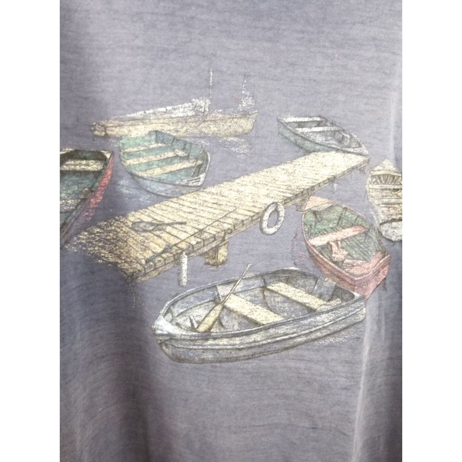 Northern Reflections VINTAGE 90' NORTHERN REFLECTIONS SUN GRADIANT FADED T-SHIRT SZ XLARGE-Shirt Men XL Blue Cotton Jersey USA Retro 90s Grunge Rock Size US XL / EU 56 / 4 - 2 Thumbnail