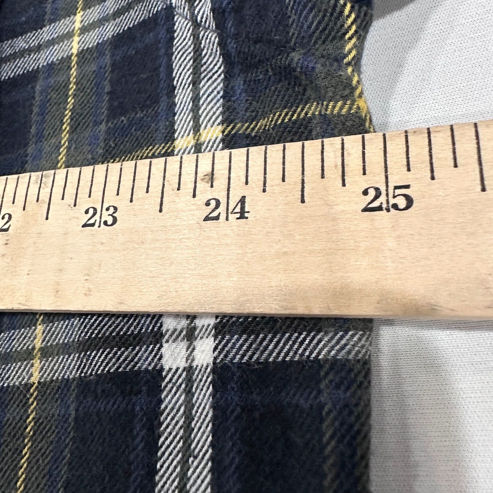 Brooks Brothers Brooks Brothers Flannel Shirt Men L Blue Yellow Plaid Button-Up Cotton Vintage: No (Frayed Note: Hole) Size US L / EU 52-54 / 3 - 7 Thumbnail