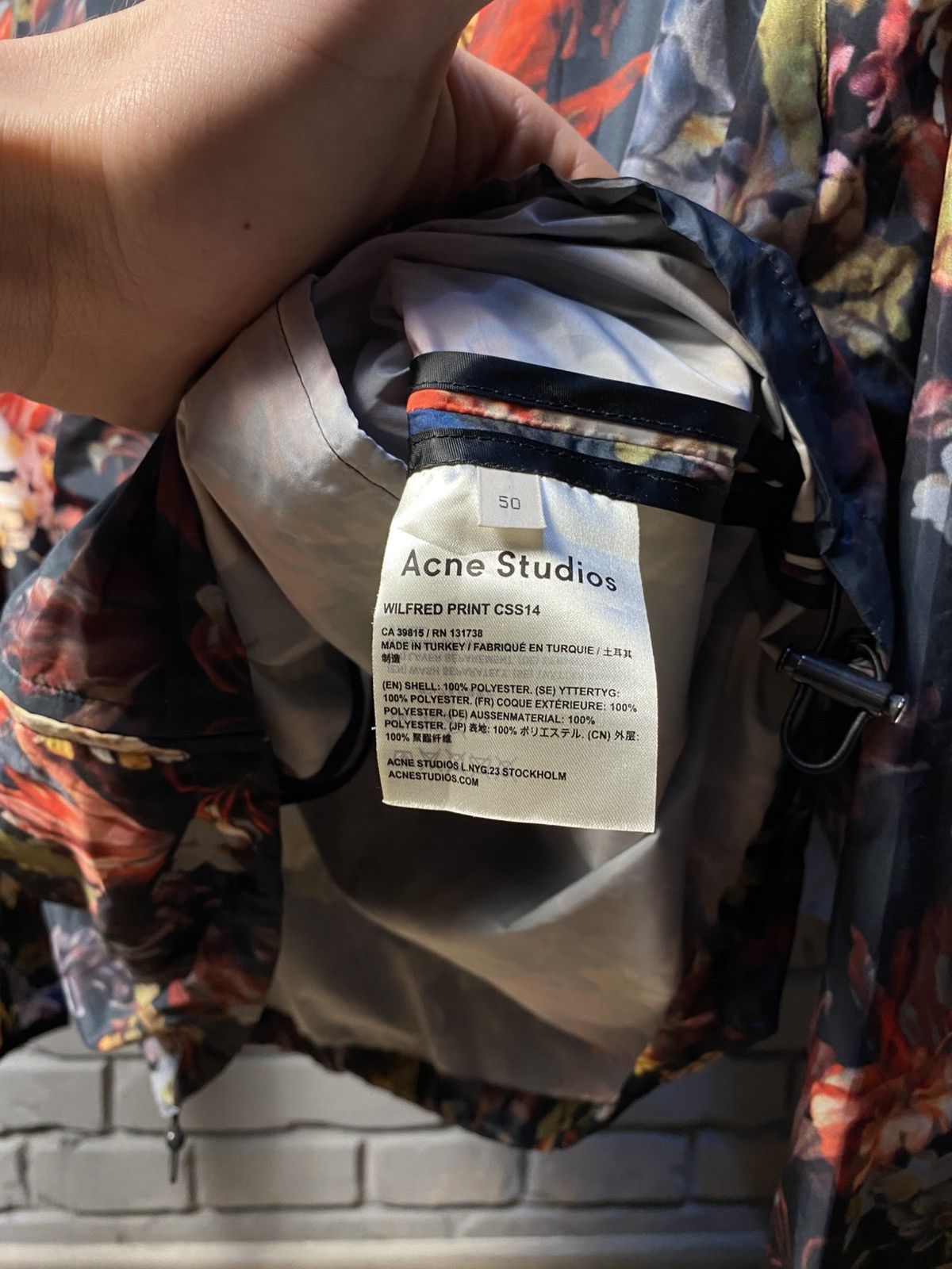 Acne Studios Acne Studios Wilfred Print «Floral Archive» Jacket Sz-50 Size US L / EU 52-54 / 3 - 7 Thumbnail