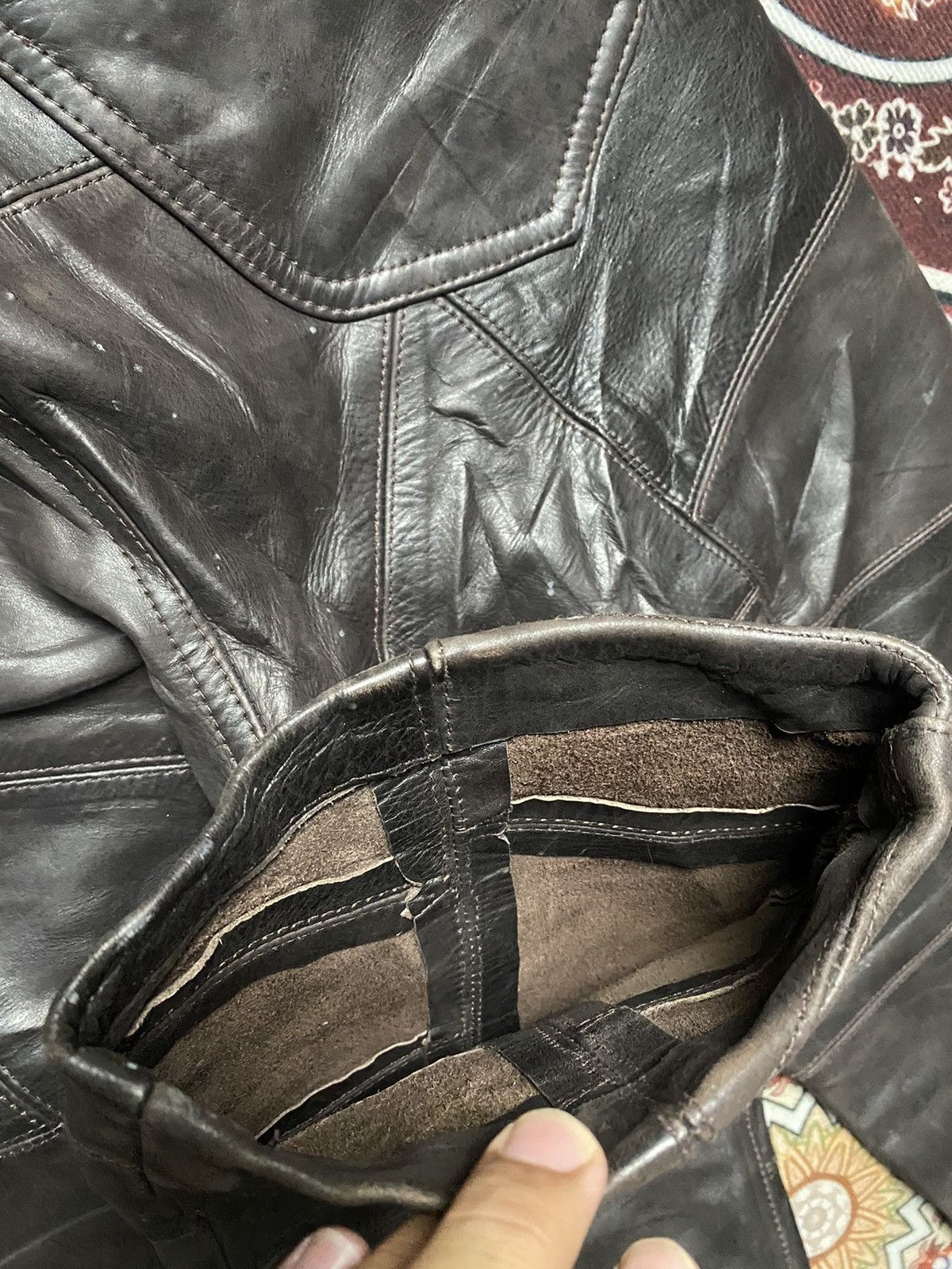 Lee Vintage Lee Patches Leather Pants Size US 32 / EU 48 - 9 Thumbnail