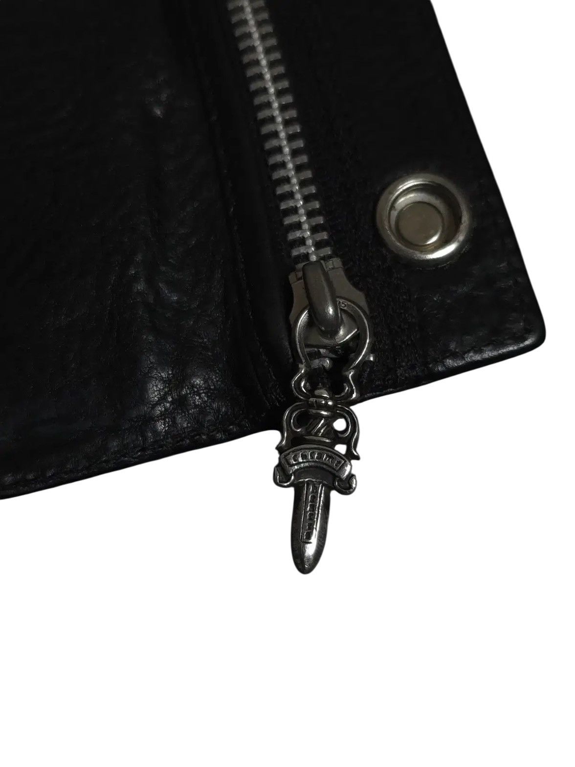 Chrome Hearts Cross Button Heavy Leather Long Wallet Size ONE SIZE - 8 Thumbnail