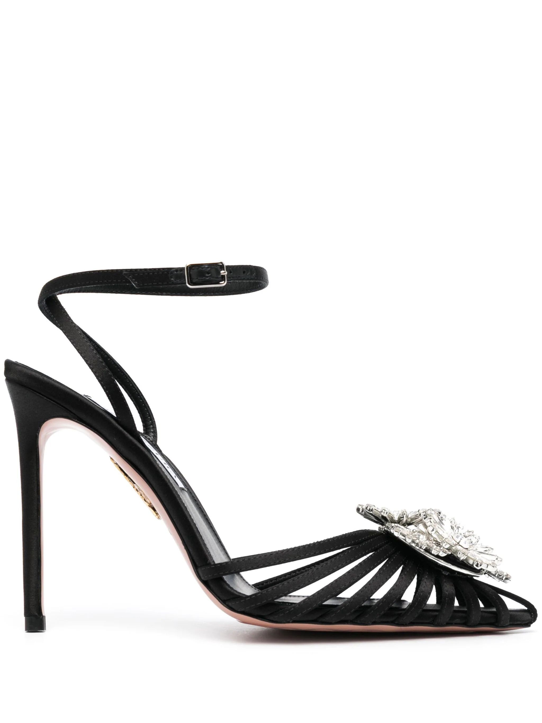 Aquazzura o1srvl11e1024 Pump in Black Size US 7 / IT 37 - 2 Thumbnail