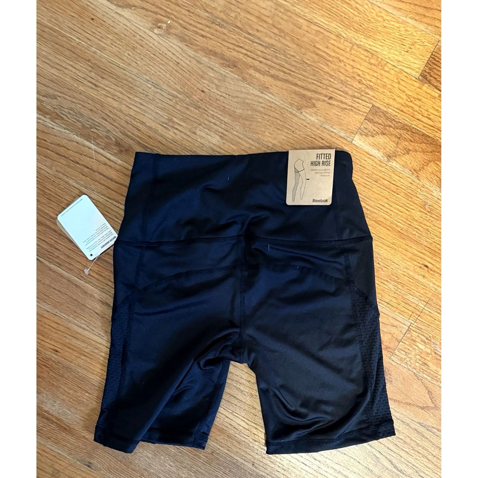 Reebok Reebok Athletic Shorts XS Black Women High Rise New With Tags Size 26" / US 2 / IT 38 - 3 Thumbnail
