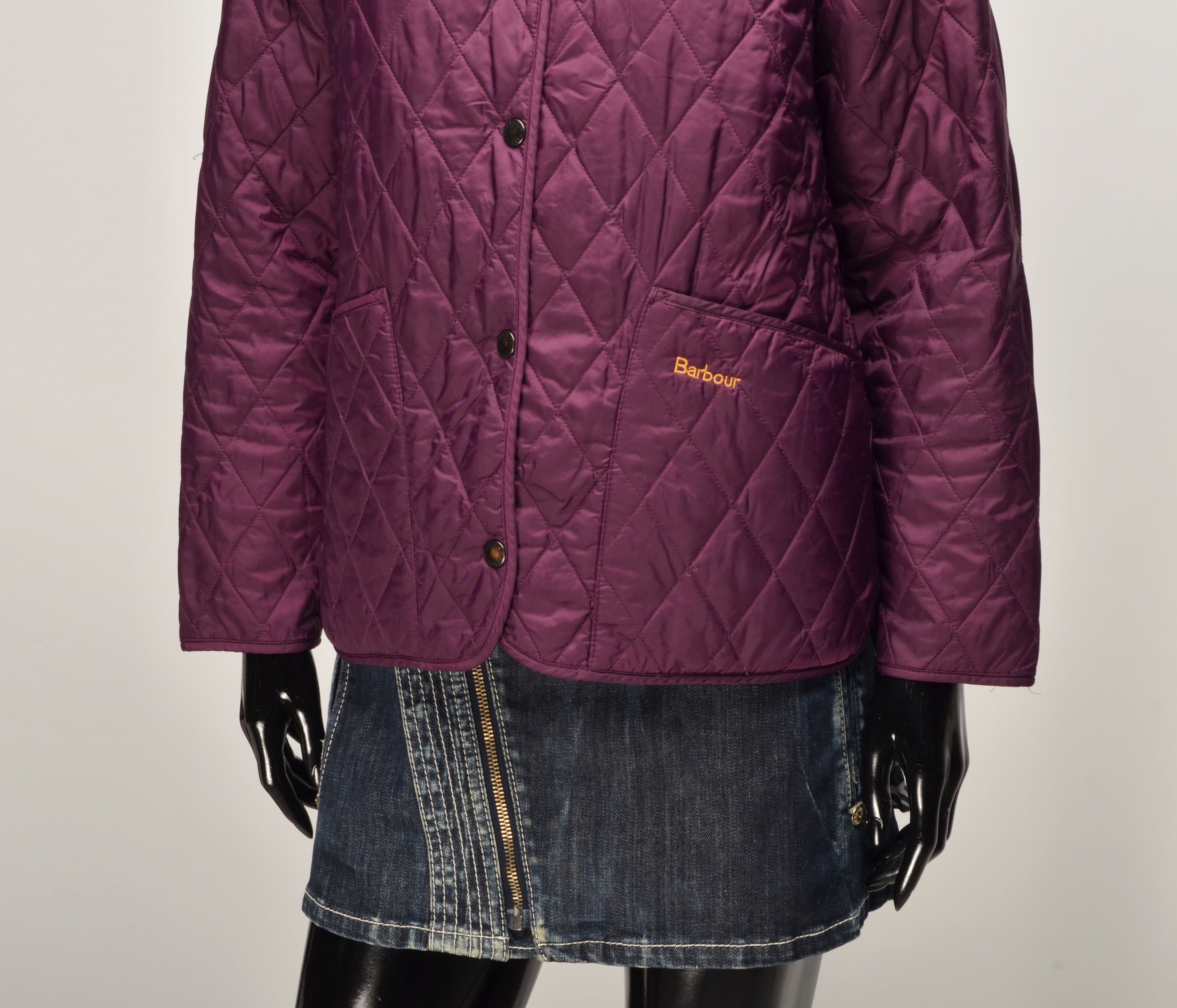 Barbour Barbour Shaped Liddesdale Youth Quilted Purple Jacket Size S / US 4 / IT 40 - 3 Thumbnail