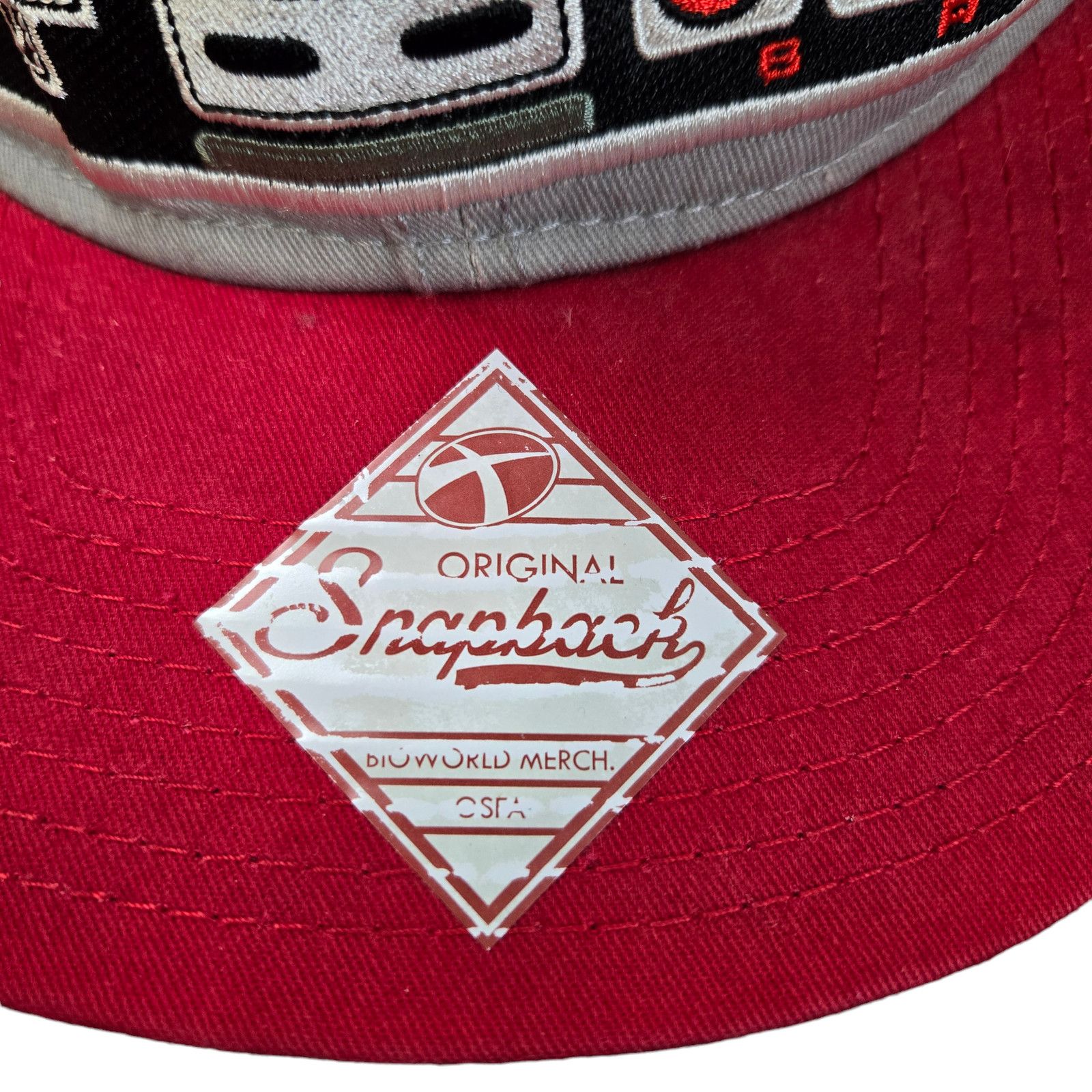 Nintendo Nintendo Red Gray Snapback Nintendo NES Controller Hat Size ONE SIZE - 4 Thumbnail