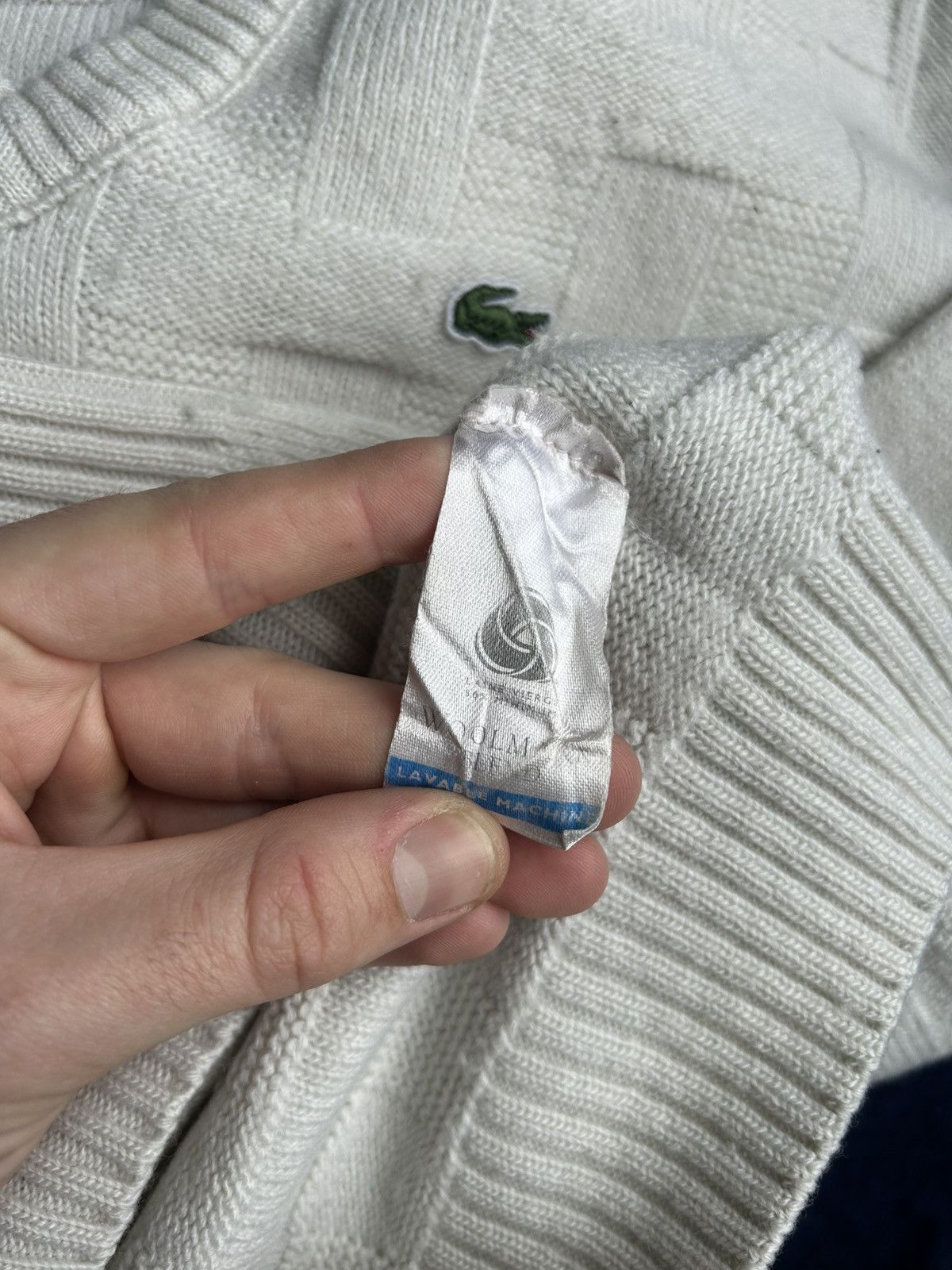 Lacoste Vintage Lacoste V-Neck Sweater Wool Solid Style Size M / 4 Size US M / EU 48-50 / 2 - 7 Thumbnail