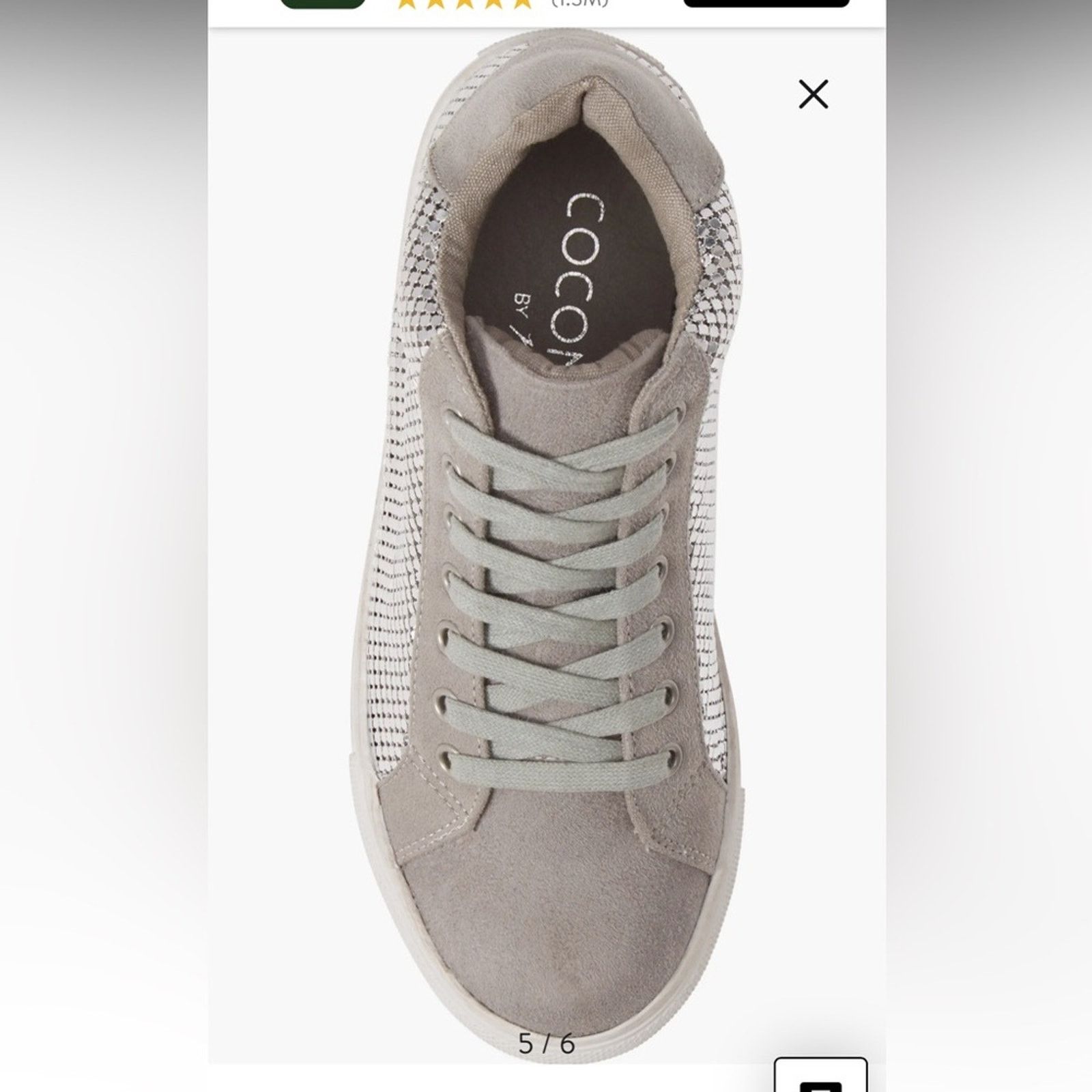 Matisse METALLIC MESH HI TOP SNEAKERS SILVER 7.5 Coconuts by Matisse Size US 7.5 / IT 37.5 - 5 Thumbnail