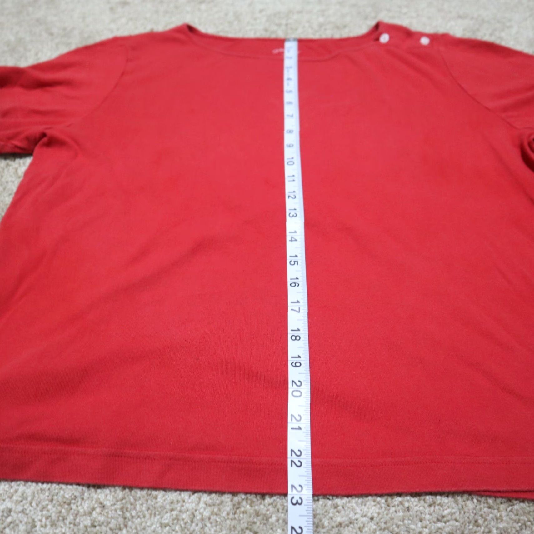 Orvis Orvis Shirt Women's L Red Crew Neck Tee Short Sleeve T Shirt Large Size L / US 10 / IT 46 - 6 Thumbnail