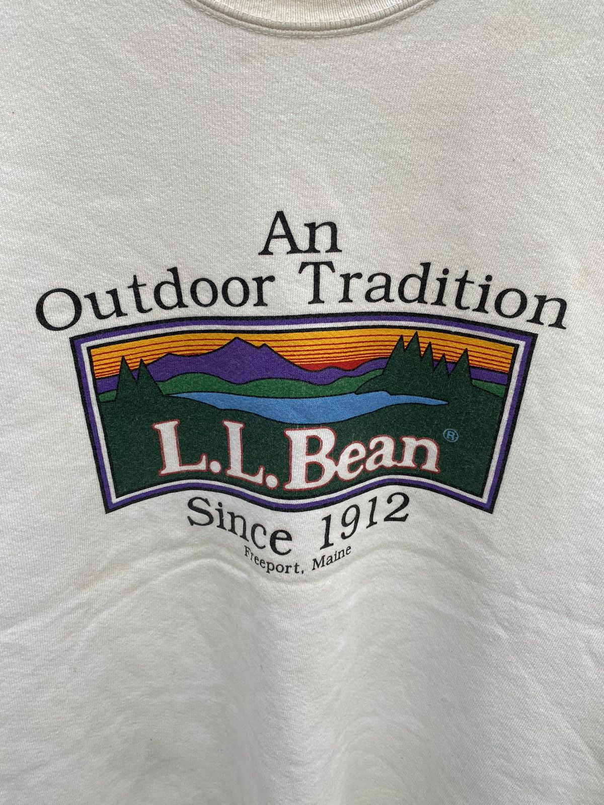 L.L. Bean × Vintage Vintage L.L.Bean Big Logo Baggy Sweatshirt Size US M / EU 48-50 / 2 - 6 Thumbnail