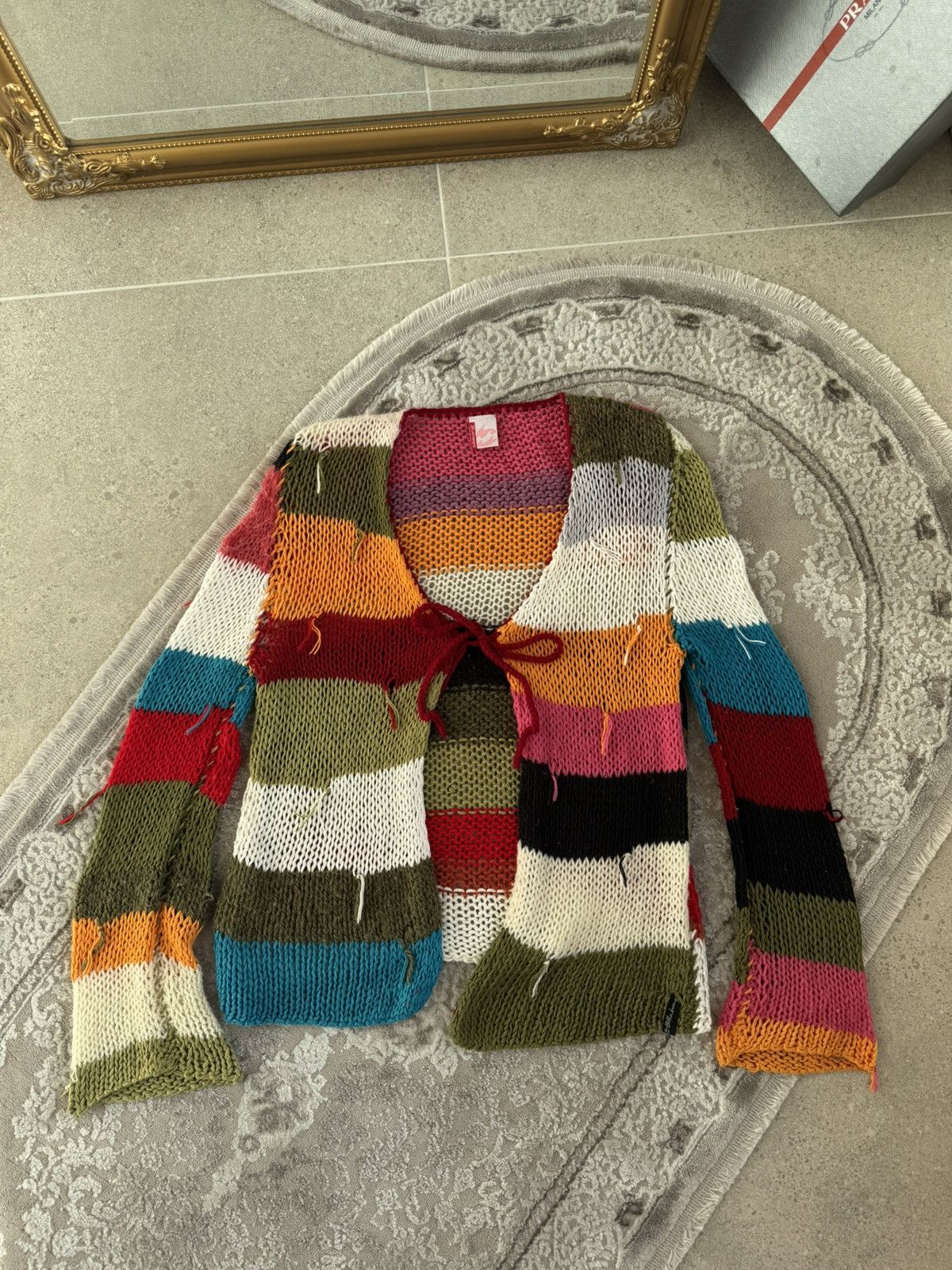 Billabong Vintage Billabong Serf Avant Garde Striped Cardigan Y2K Size M / US 6-8 / IT 42-44 - 2 Thumbnail