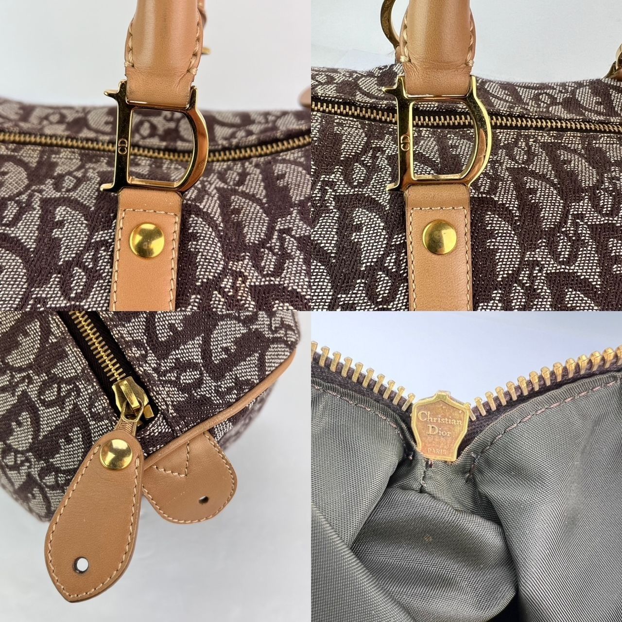 Christian Dior Monsieur Christian Dior Vintage Trotter Diorissimo Medium Brown Bosto Size ONE SIZE - 6 Thumbnail
