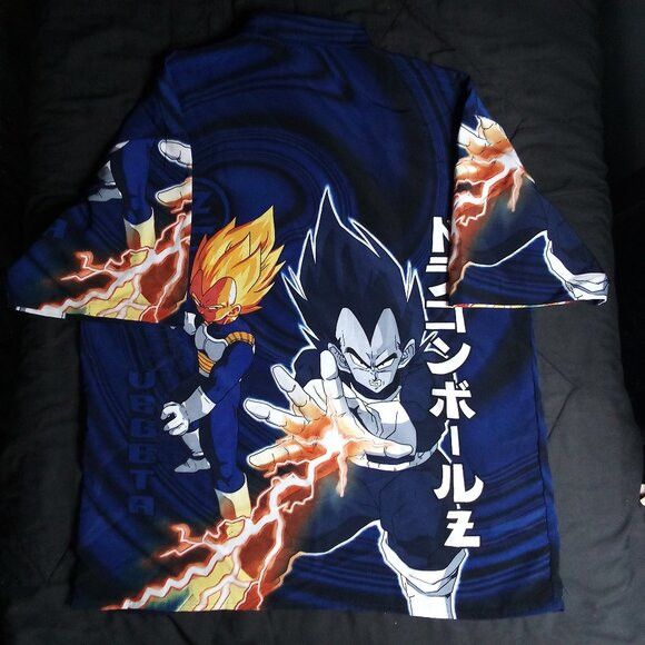 Other Vintage Dragon Ball Z Vegeta Button Down Hawaiian Shirt Size US XL / EU 56 / 4 - 7 Thumbnail