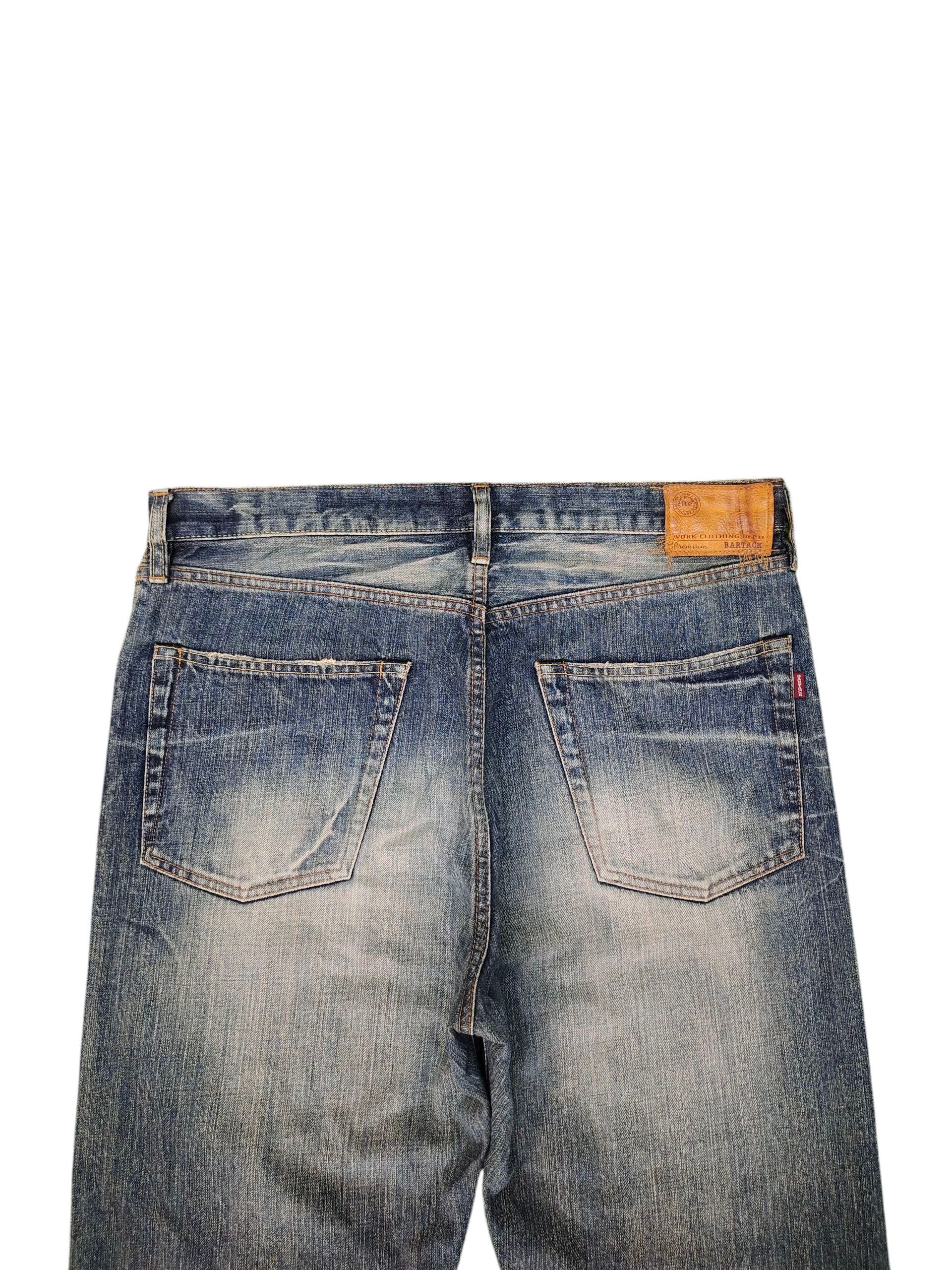Kapital Vintage 90s Bartack Japan Selvedge Clawmark Distress Jeans Size US 35 - 9 Thumbnail