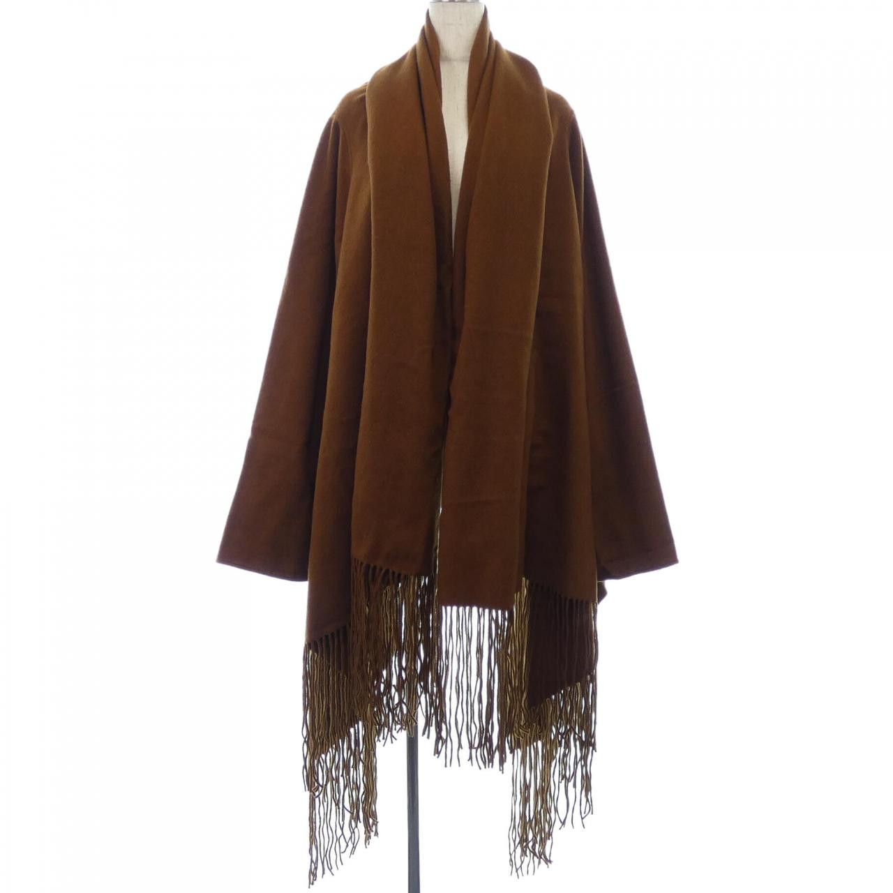 Hermes Hermes Hermès 100% Cashmere Coat Textile Outerwear DUTY FREE for USA Size ONE SIZE - 1 Thumbnail