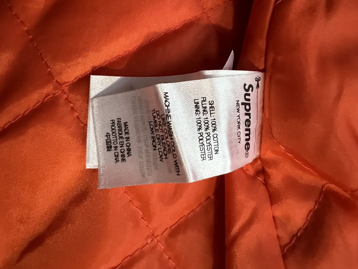 Supreme Supreme Quilted Lined Flannel Orange Large Size US L / EU 52-54 / 3 - 5 Thumbnail