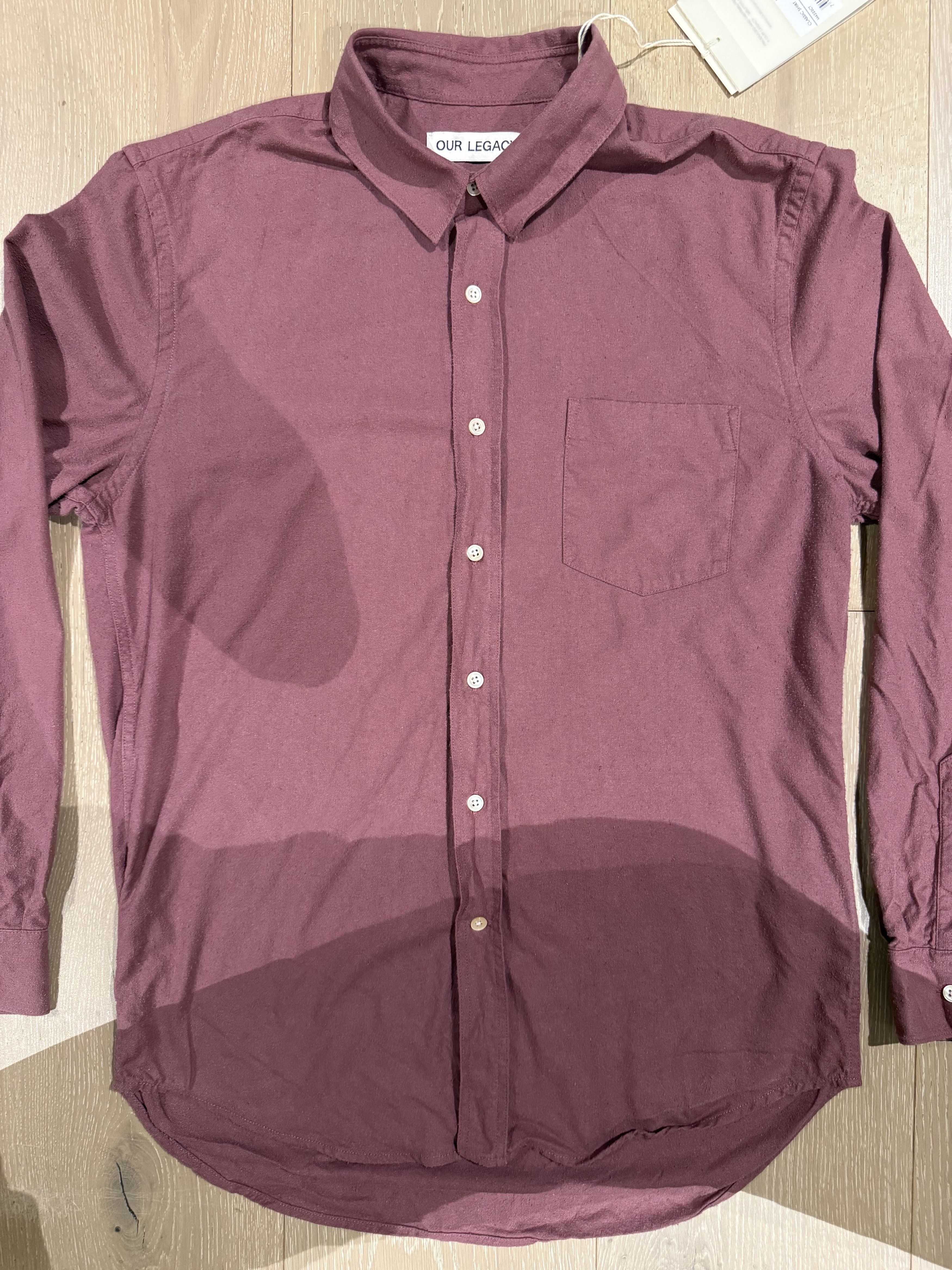 Our Legacy 💚 2022 Our Legacy Silk Noil Classic Shirt Hawthorn Size 50 Size US M / EU 48-50 / 2 - 7 Thumbnail