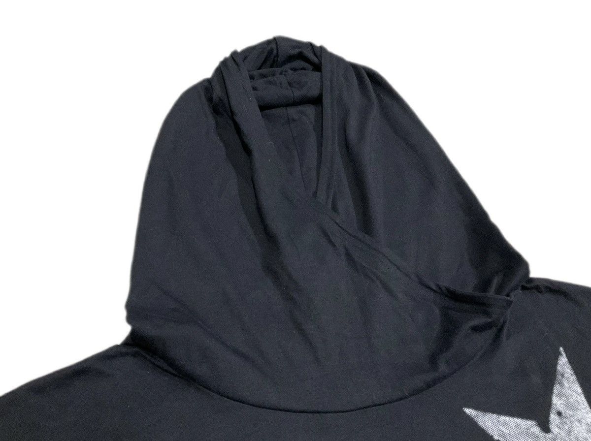 Hysteric Glamour 🔥Sick Y2K Sex Pot Revenge Stars Ninja Hoodie Asymmetric Size US XL / EU 56 / 4 - 4 Thumbnail