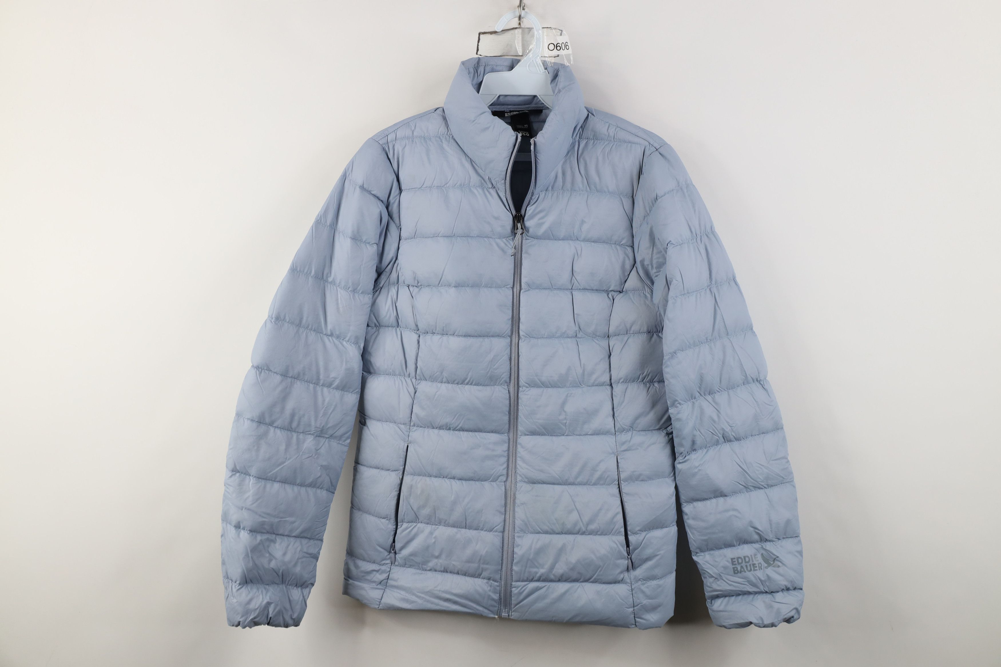 Eddie Bauer Vintage Y2K Eddie Bauer Down Fill Puffer Jacket Steel Blue Size XS / US 0-2 / IT 36-38 - 1 Thumbnail