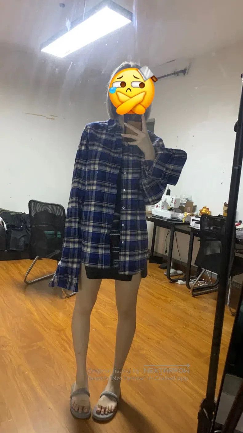 Vetements Vetements 16 Shirt Blue Plaid Shirt with Kanye's Ring Size US S / EU 44-46 / 1 - 6 Thumbnail