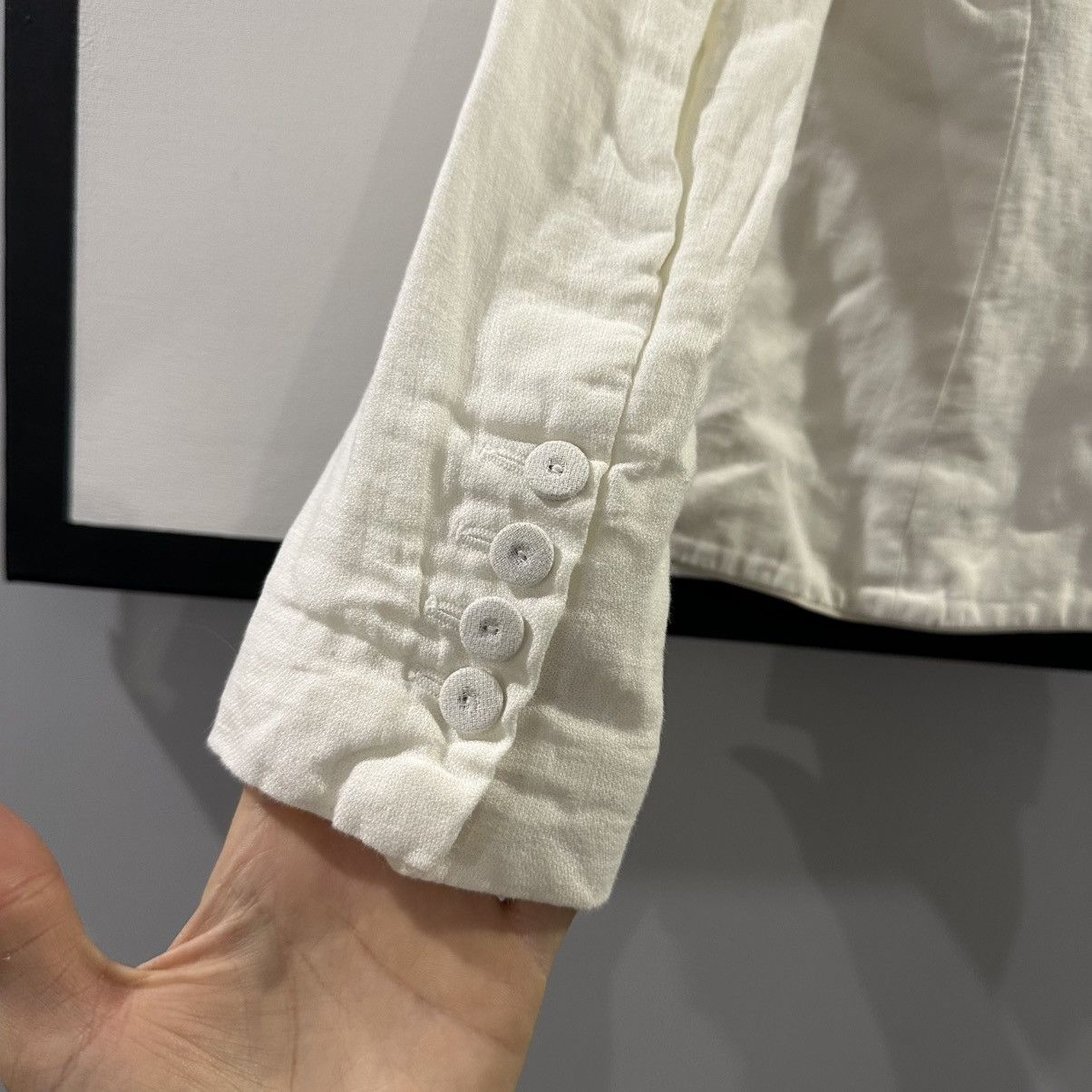 Versace Gianni Versace Women’s White Linen Blazer Size 42 Size M / US 6-8 / IT 42-44 - 8 Thumbnail