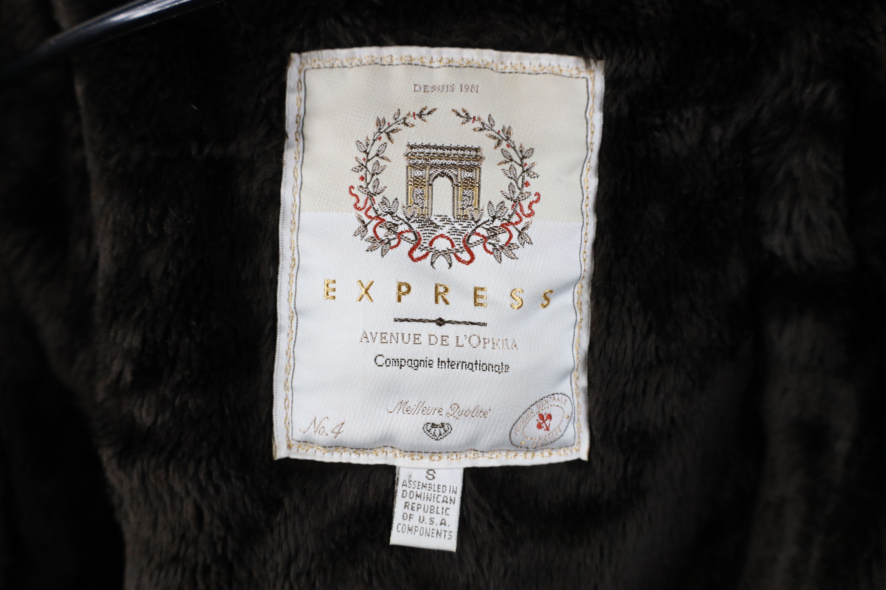Express Vintage 90s Express Lined Mohair Wool Blend Jacket Beige Size S / US 4 / IT 40 - 10 Thumbnail