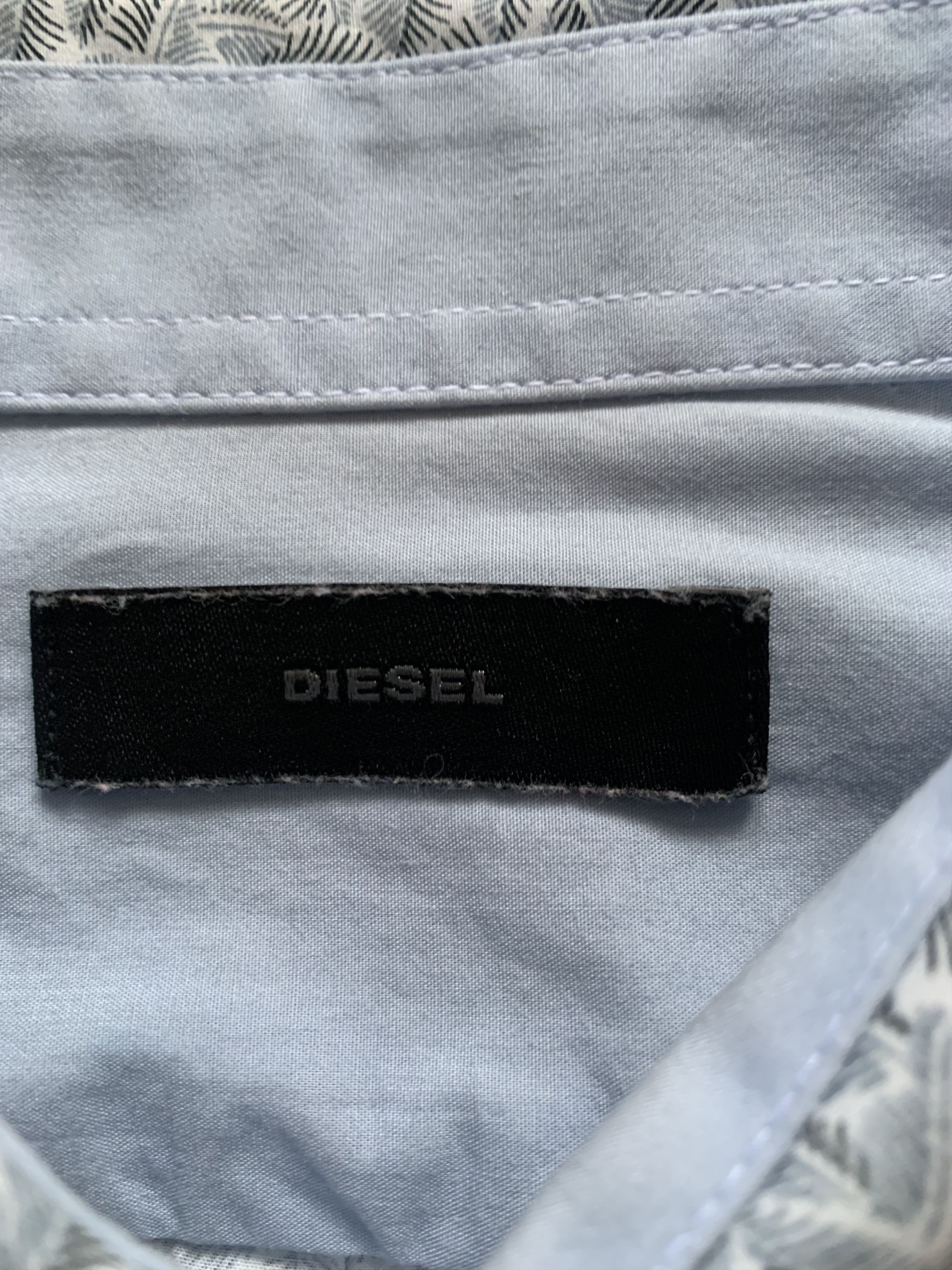 Diesel Diesel Patterned Grey Button Up Shirt Size US L / EU 52-54 / 3 - 6 Thumbnail