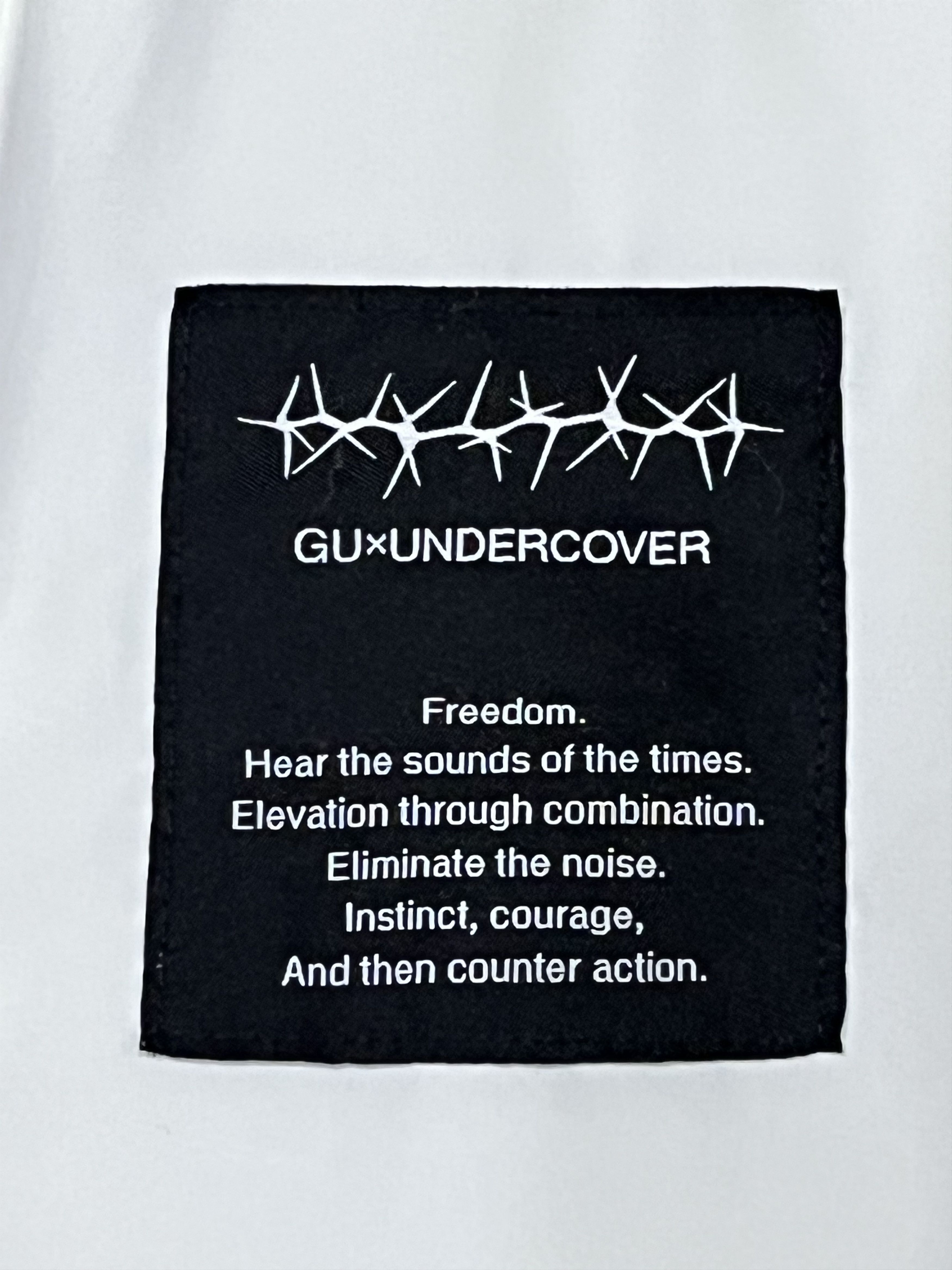 Undercover 🔥🎧"FREEDOM NOISE" GUxUNDERCOVER White Sweat Pants Size US 34 / EU 50 - 3 Thumbnail